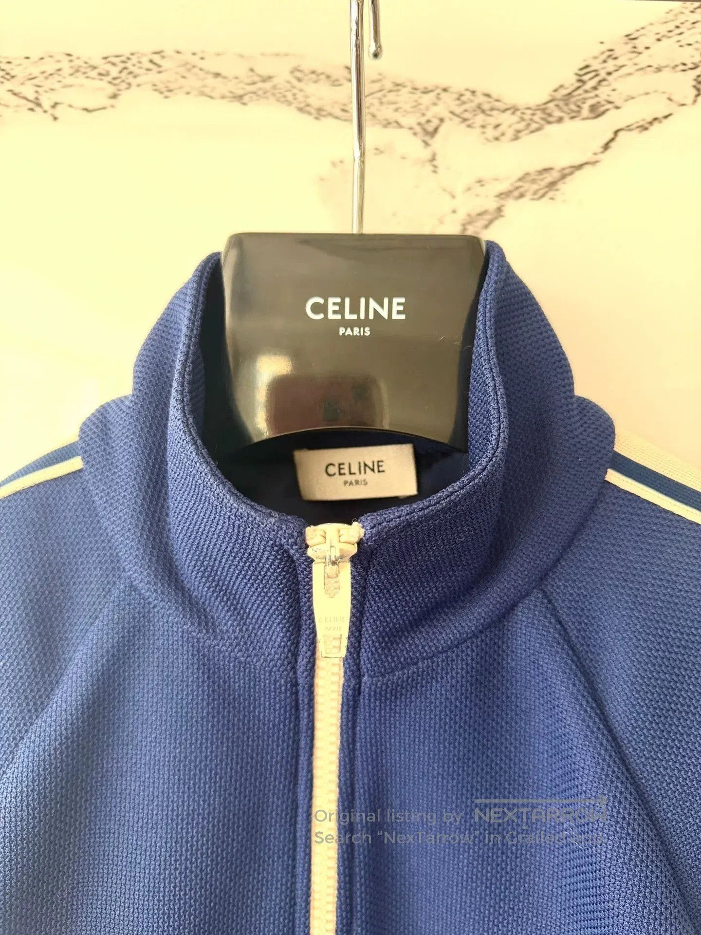 Celine Celine Blue Embroidered Logo Jacket. Size US S / EU 44-46 / 1 - 3 Thumbnail