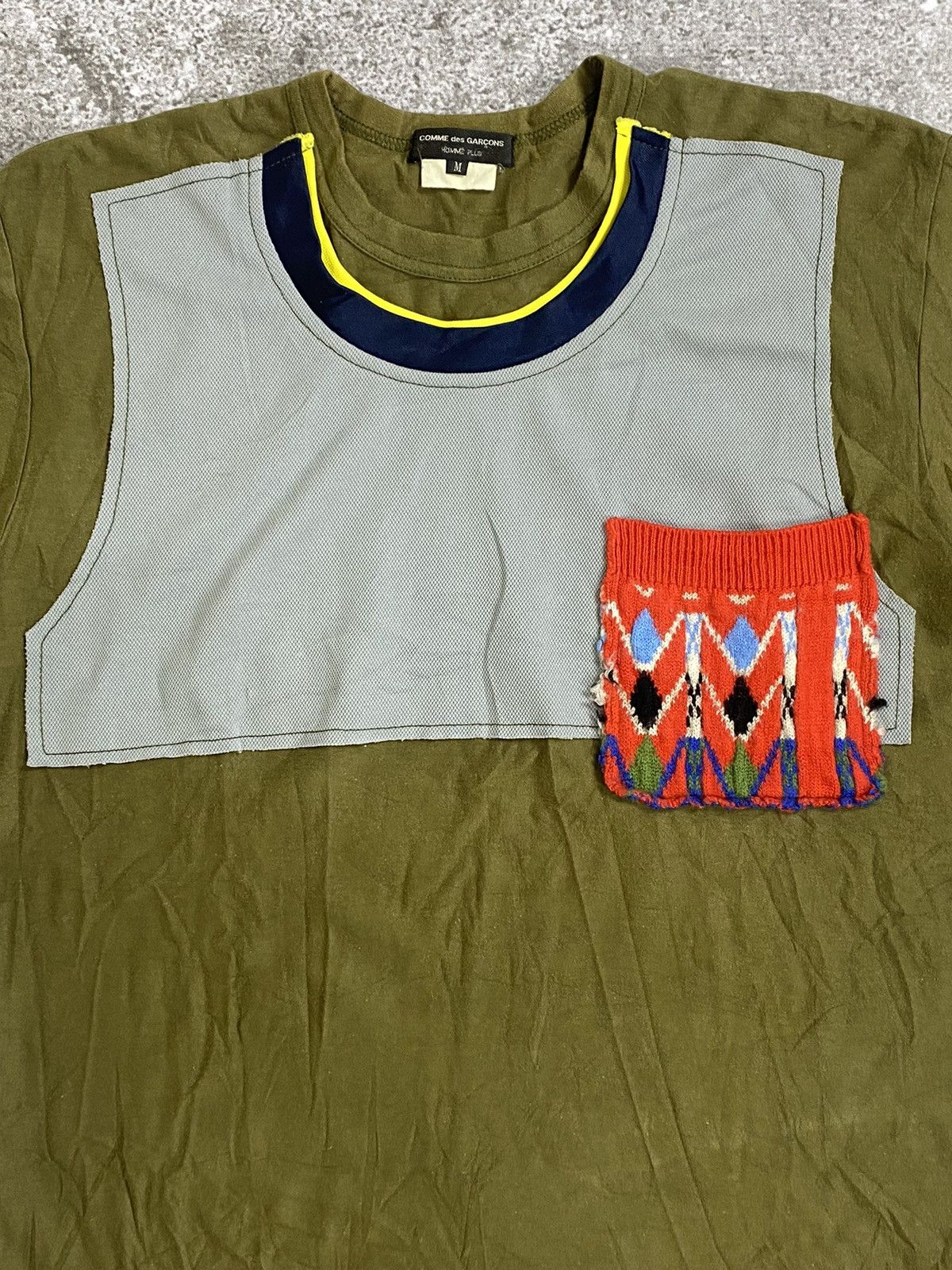 Comme des Garcons Homme Plus AD2009 Reconstructed knit pocket tee Size US M / EU 48-50 / 2 - 3 Thumbnail