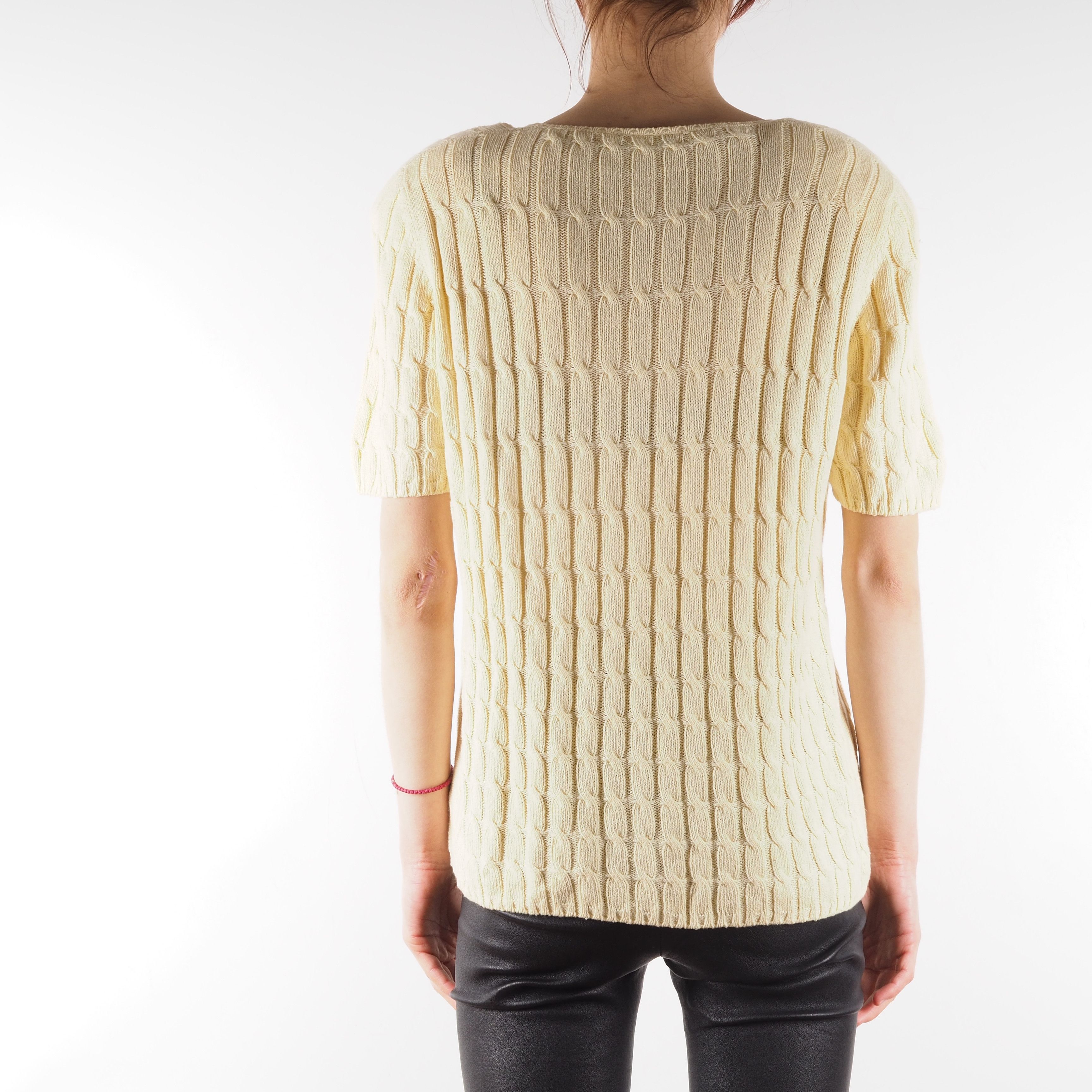 Brunello Cucinelli Rivamonti by Brunello Cucinelli Vintage Short Sleeve Sweater Size XL / US 12-14 / IT 48-50 - 2 Thumbnail