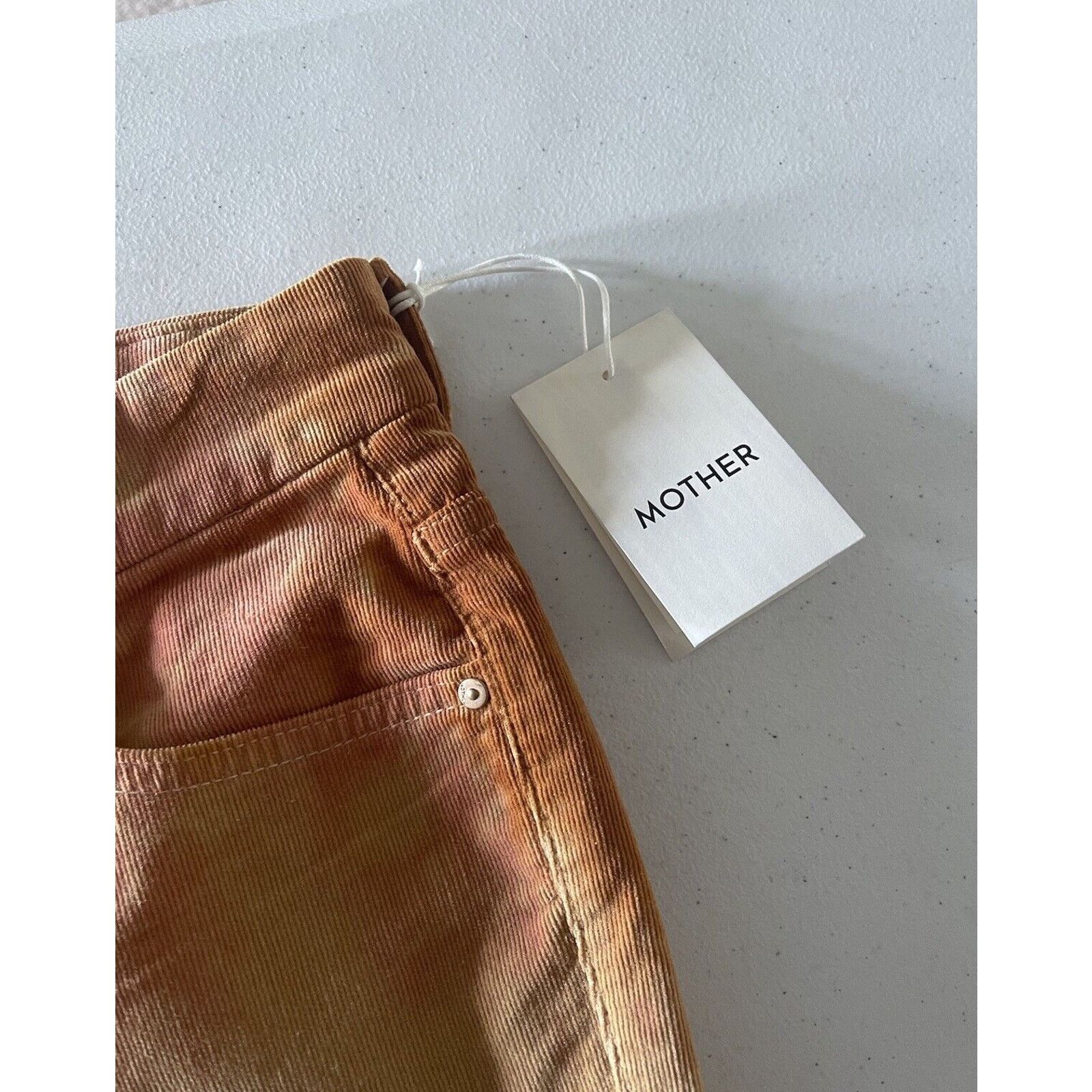 MOTHER Mother Looker Corduroy Skinny Pants Orange Tie Dye Size 28 Size 28" / US 6 / IT 42 - 7 Thumbnail