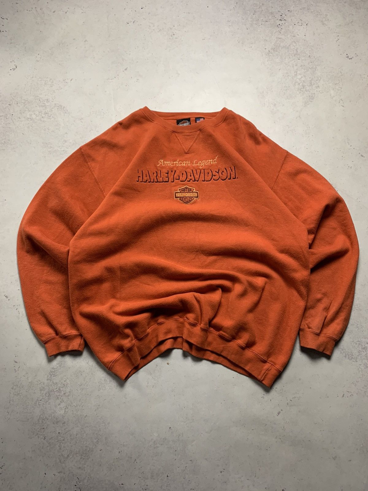 Vintage Vintage Harley Davidson Made In USA Spellout Boxy Sweatshirt Size US L / EU 52-54 / 3 - 1 Thumbnail