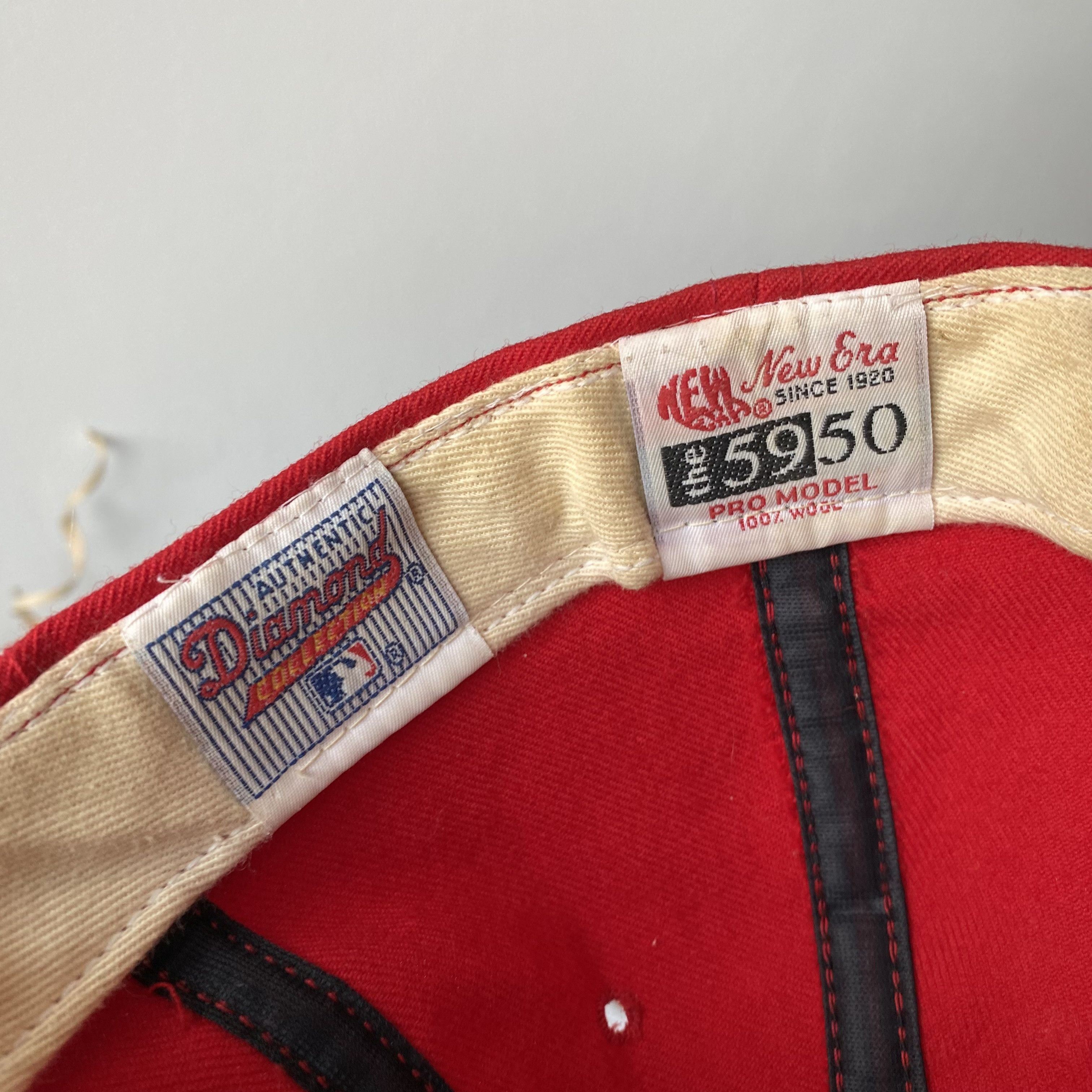 MLB ⚾️Vintage 90s Philadelphia Phillies Baseball Wool Cap Red Size ONE SIZE - 6 Thumbnail