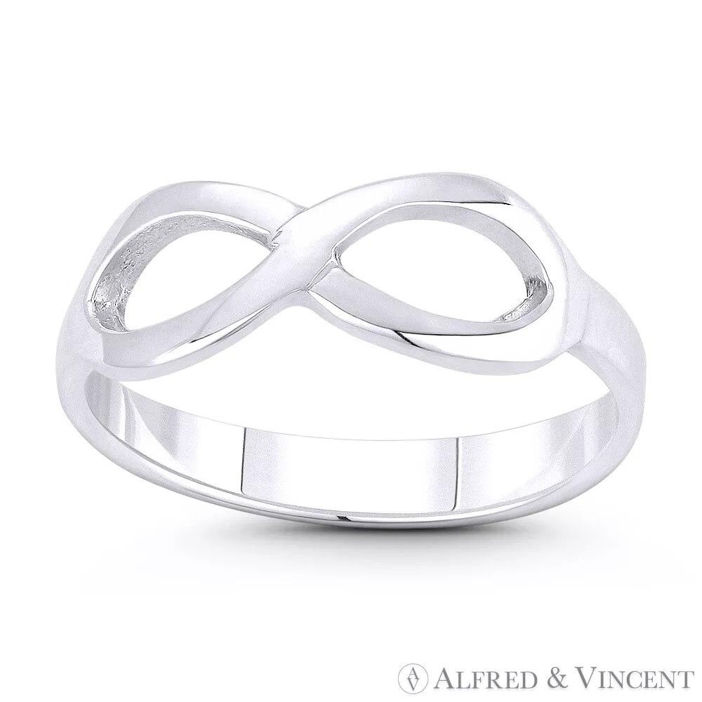Other Infinity Symbol/Figure 8 (6mm) Charm Stackable Ring Size ONE SIZE - 1 Preview