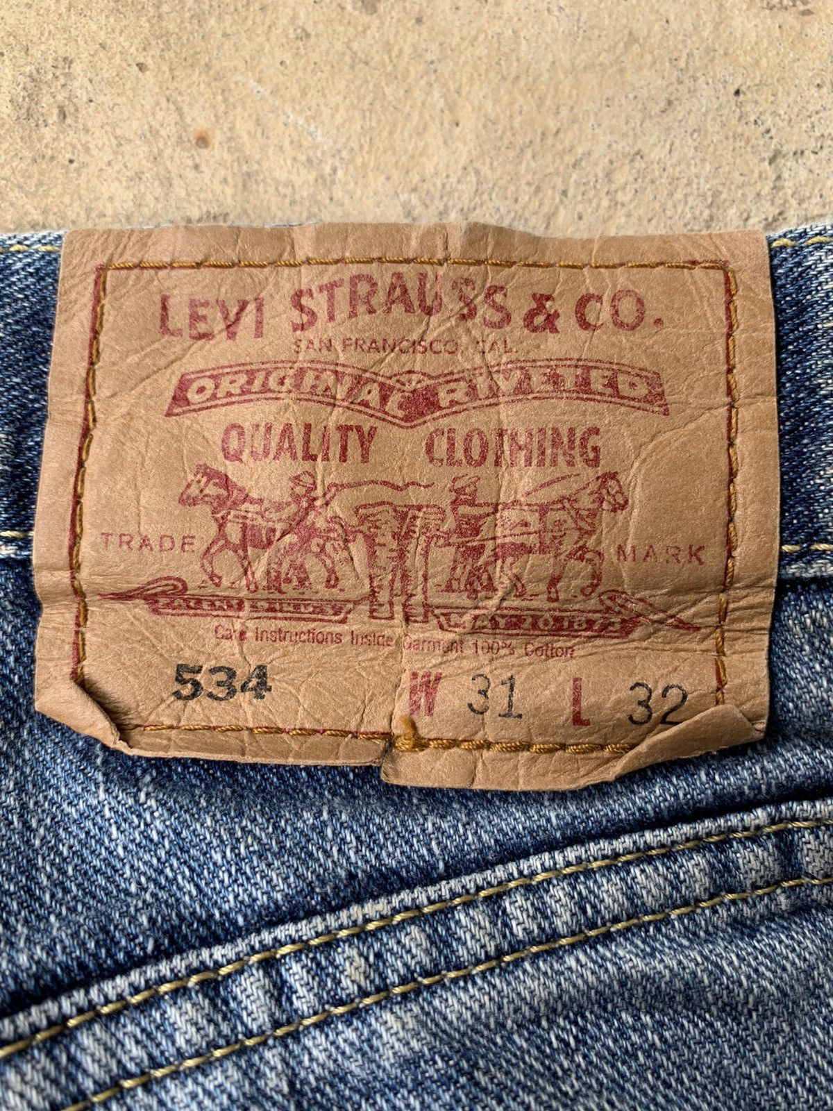 Levi's × Vintage Levis lot 534 Distressed Denim Size US 31 - 6 Thumbnail