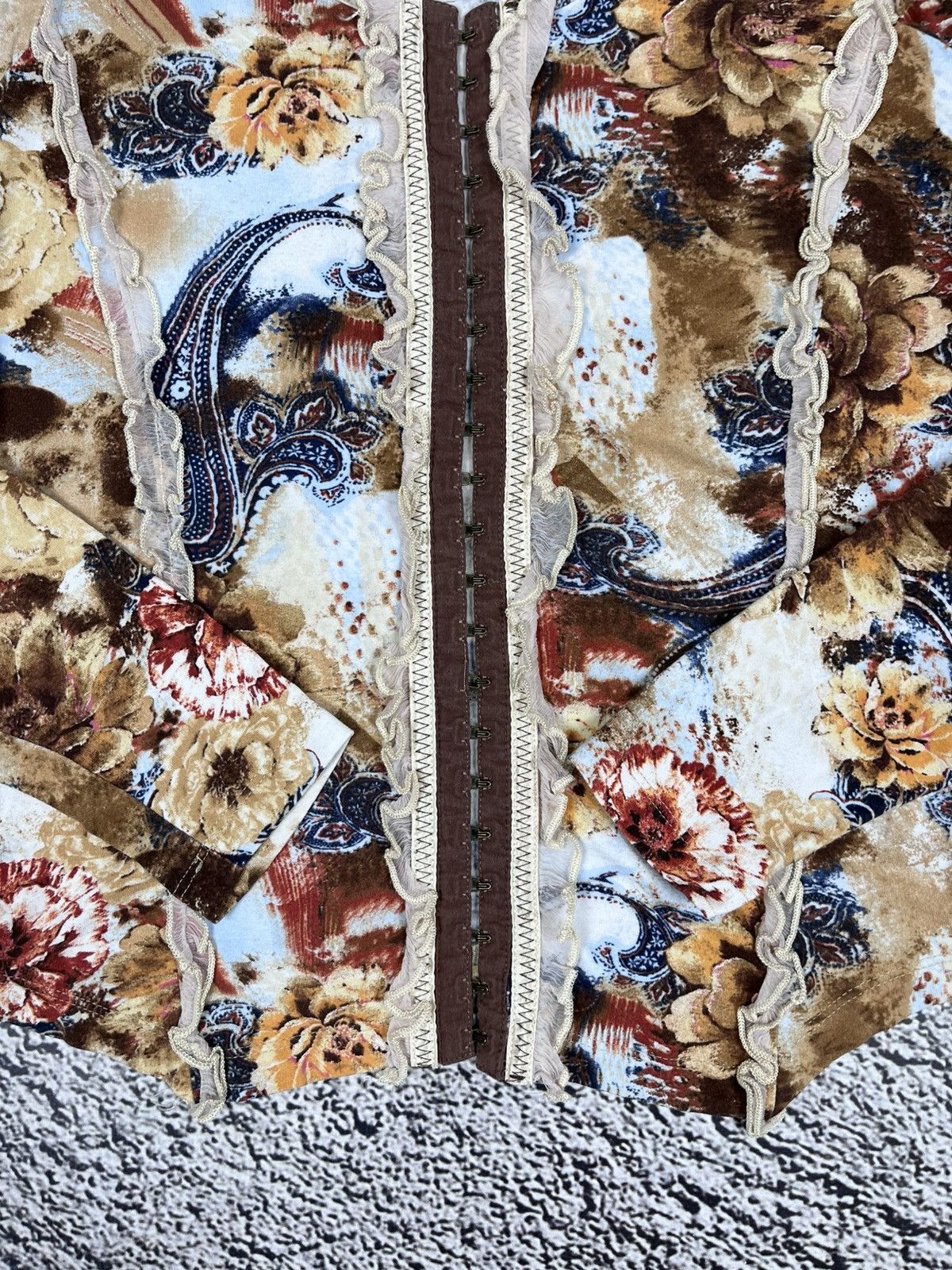 Japanese Brand Vintage Floral Longsleeve Light Cardigan Printed Art Size S / US 4 / IT 40 - 7 Thumbnail