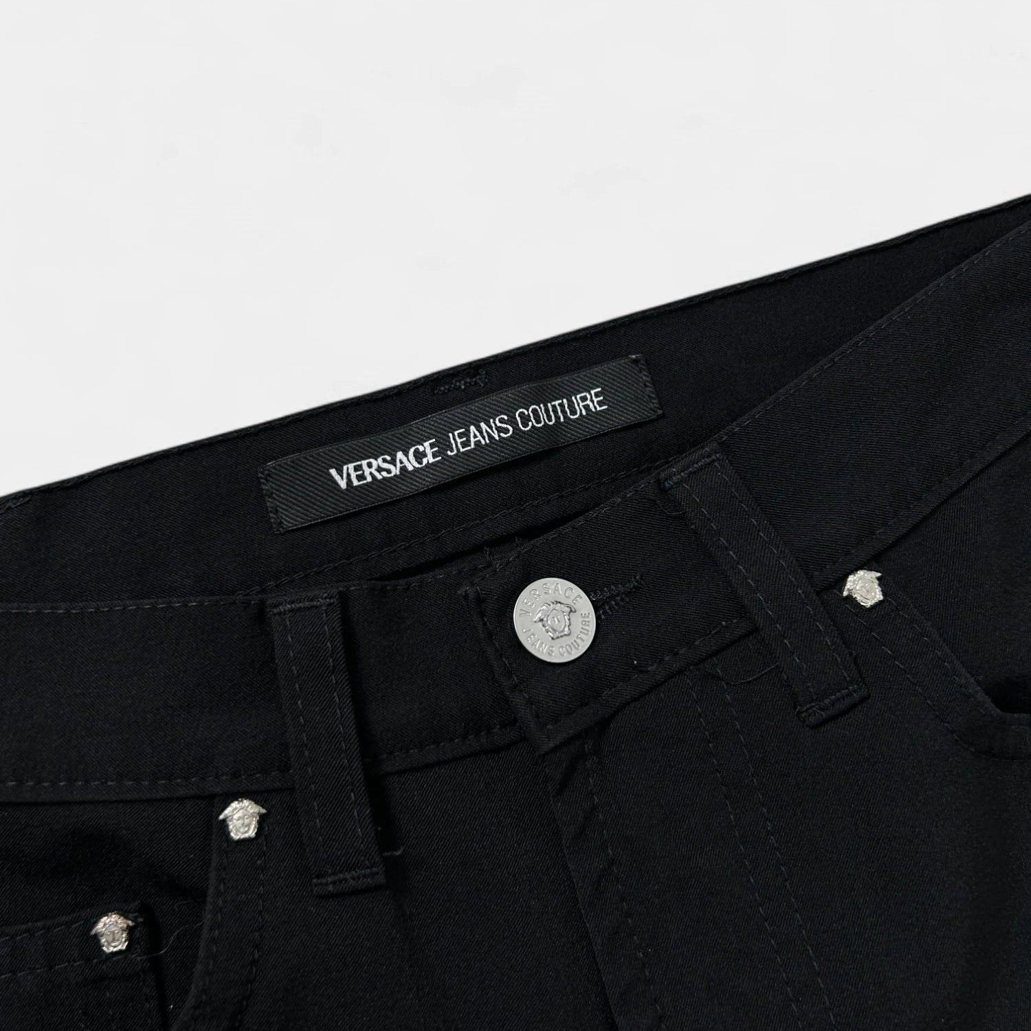Versace Versace Jeans Couture Black Denim Size US 30 / EU 46 - 4 Thumbnail