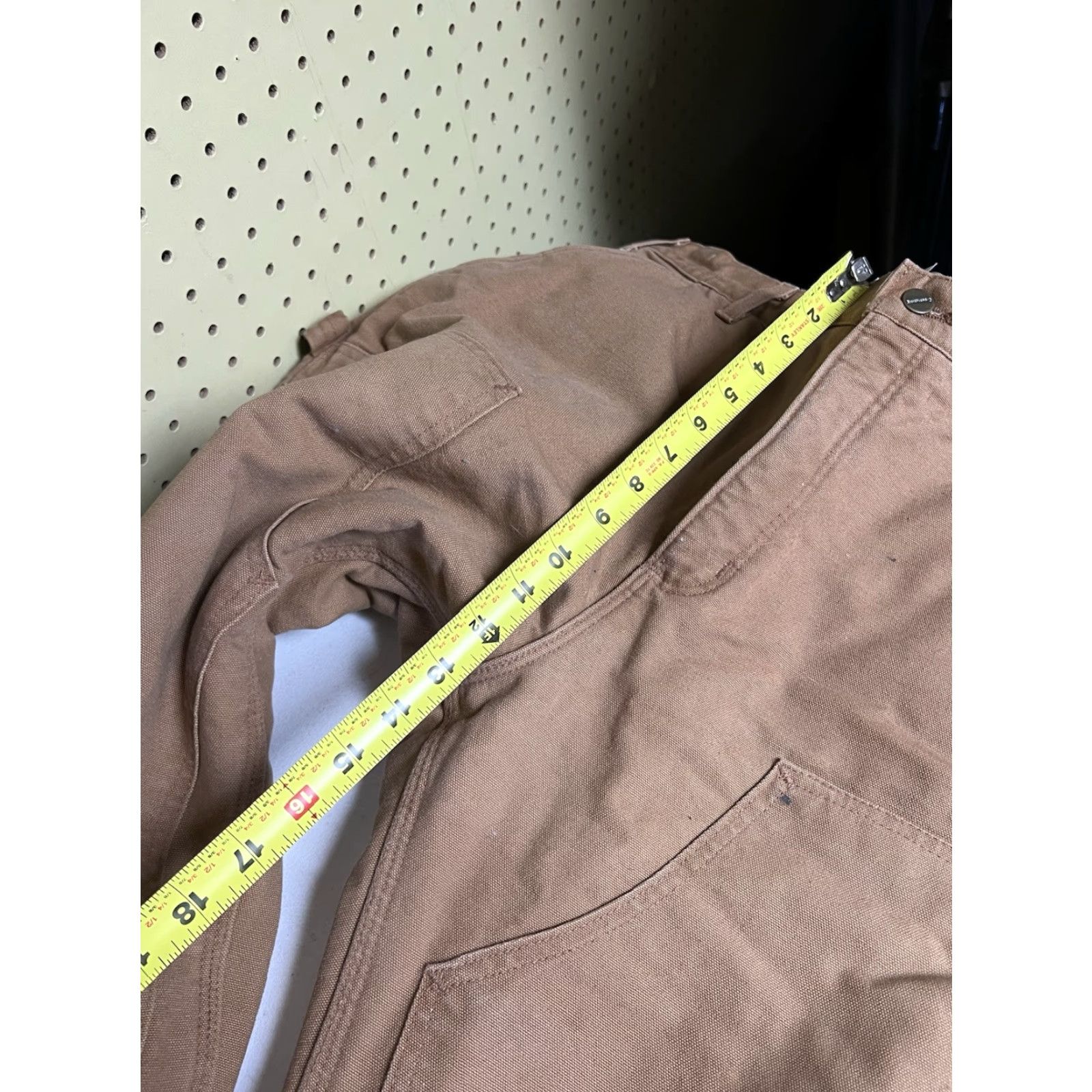 Carhartt VINTAGE Carhartt B157 Pants 40x30 Brown Canvas Insulated Sherpa Lined Double Knee Side Zip Workwear Carpenter Mens Size US 40 / EU 56 - 7 Thumbnail