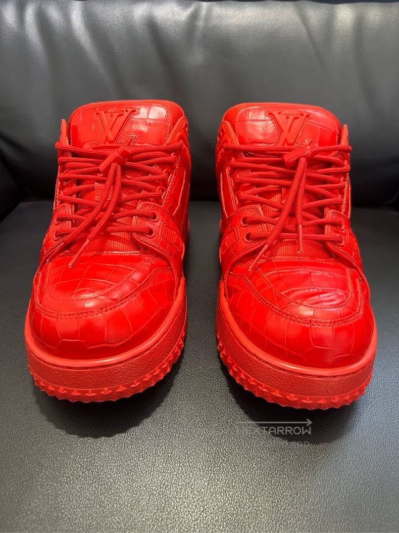 Louis Vuitton Louis Vuitton Red little fat Ding of trainer shoes Size US 7.5 / EU 40-41 - 8 Thumbnail