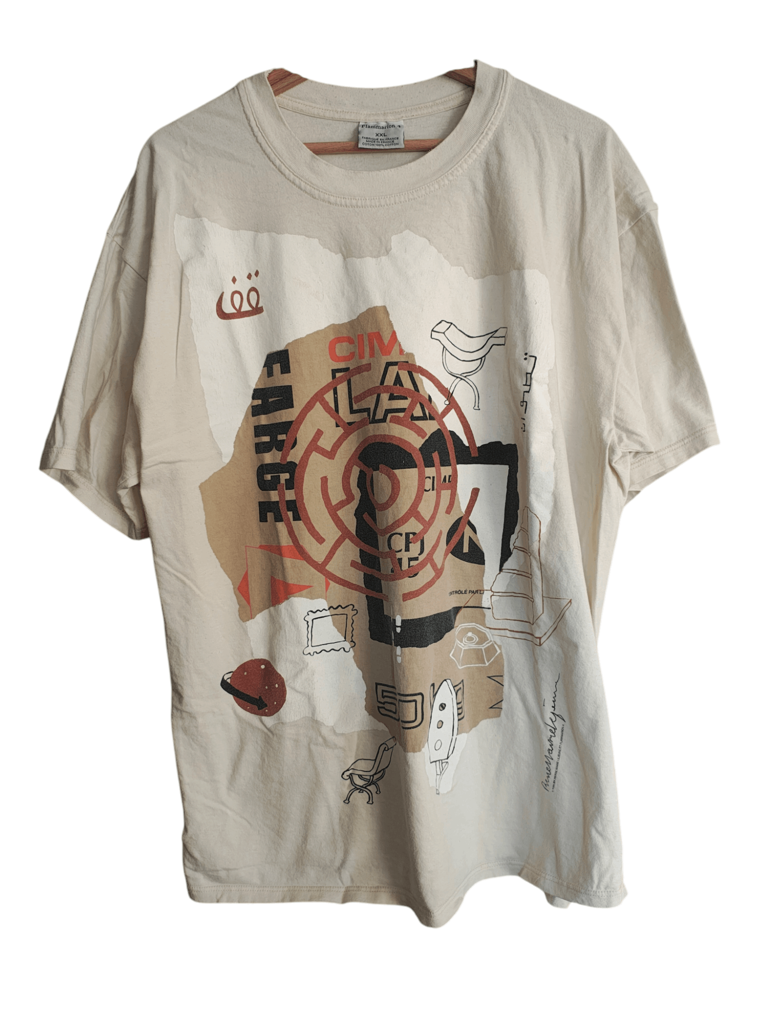 Vintage Flammarion 1994 Vintage Art Tee Size US XXL / EU 58 / 5 - 1 Thumbnail