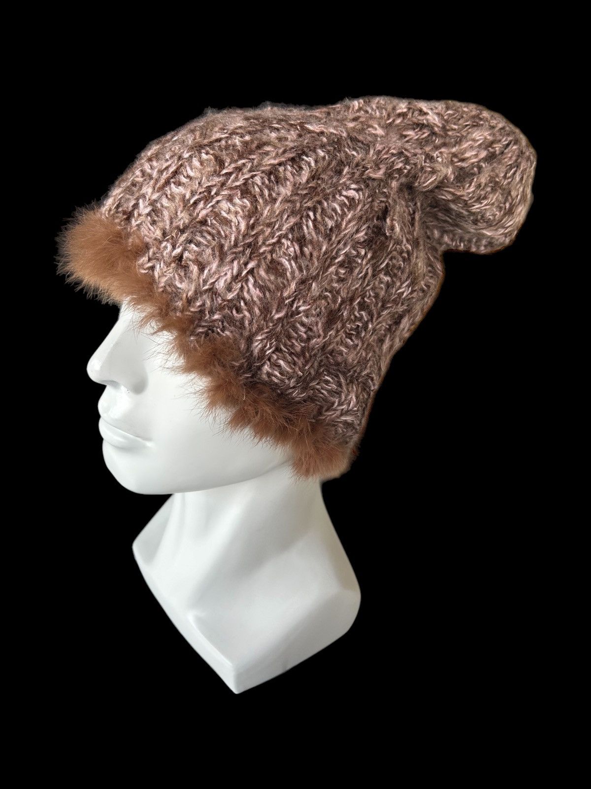 Japanese Brand × Kapital × Vintage FIORUCCI Knitted Fur Mohair Beanie Hats Size ONE SIZE - 1 Thumbnail