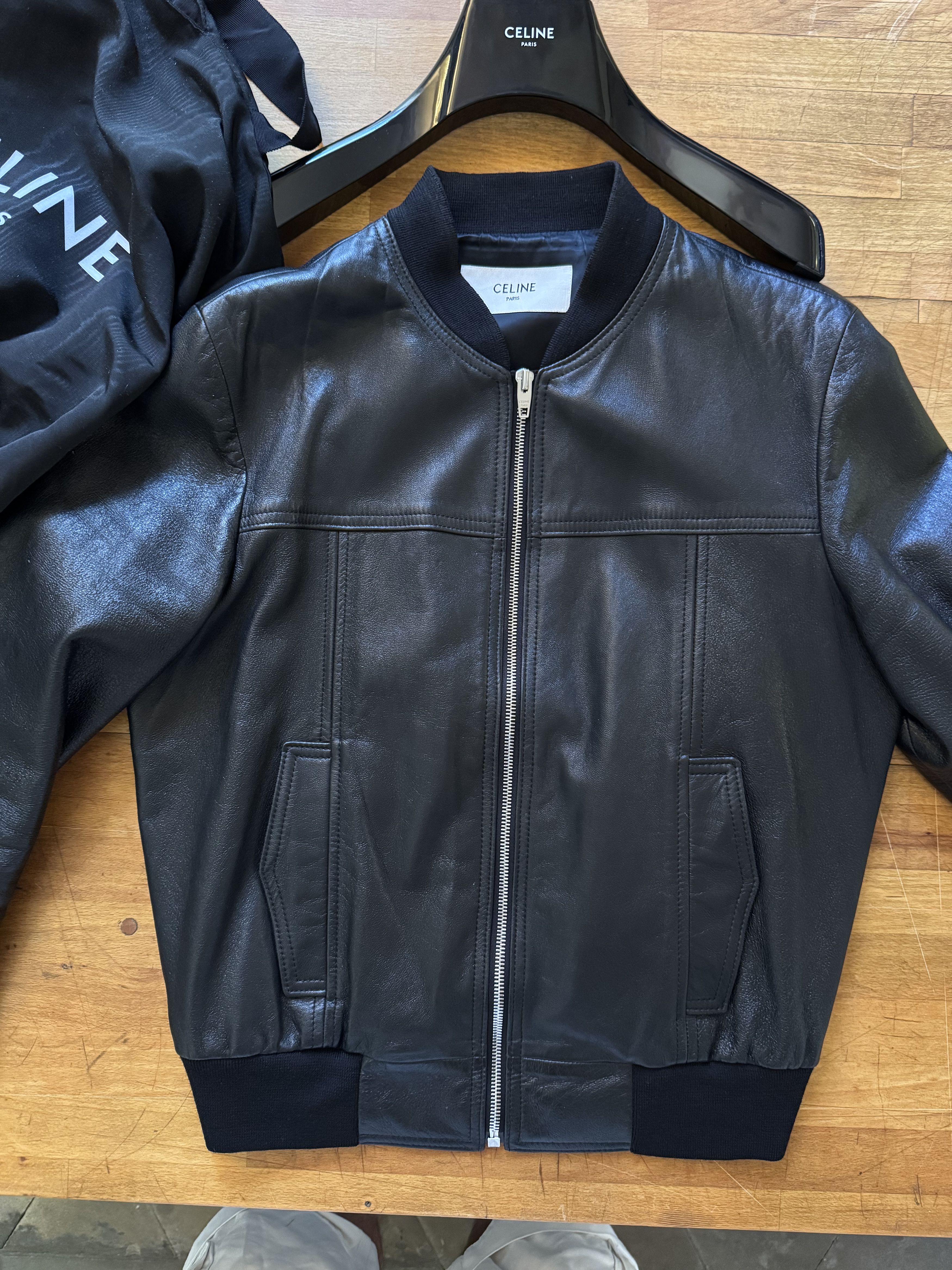 Celine Lambskin Leather bomber Size US M / EU 48-50 / 2 - 1 Thumbnail