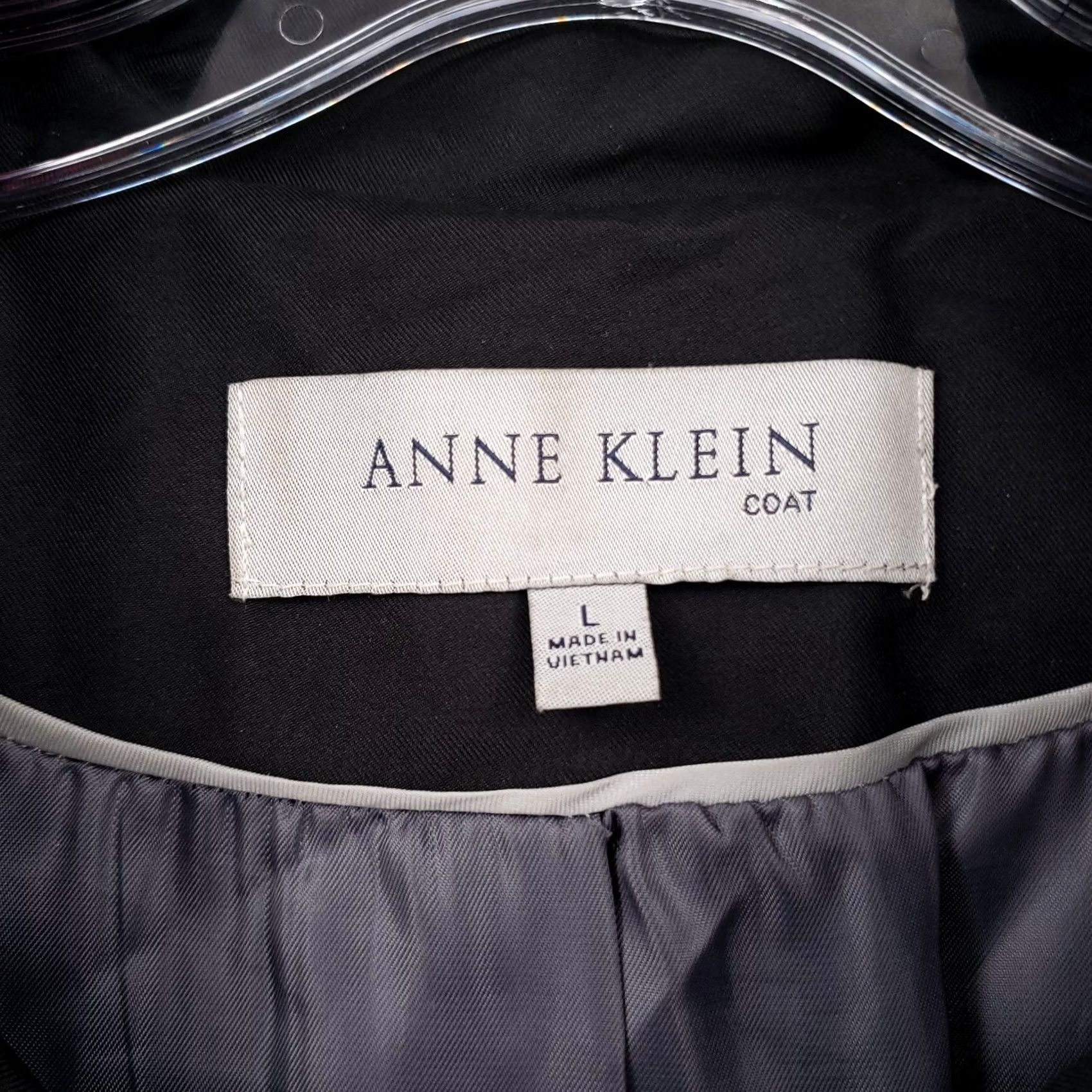 Anne Klein Anne Klein Pea Coat Womens L Black Double Breasted Pockets Long Sleeves Jacket Purse? Size L / US 10 / IT 46 - 3 Thumbnail