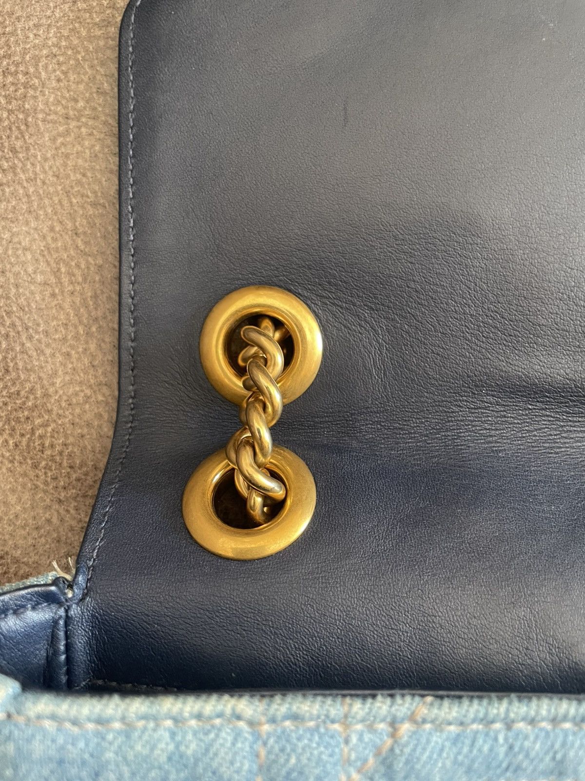 Gucci GUCCI MARMONT GG PEARLY DENIM FLAP BAG Size ONE SIZE - 14 Thumbnail