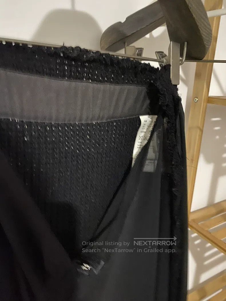 Comme des Garcons Comme Des Garcons size S Half net and half wool half skirt Size 23" - 4 Thumbnail