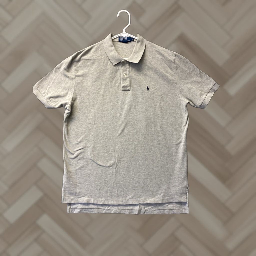 Polo Ralph Lauren Polo Ralph Lauren Men’s Gray Solid Logo Polo Shirt XL Short Sleeve Size US XL / EU 56 / 4 - 1 Thumbnail