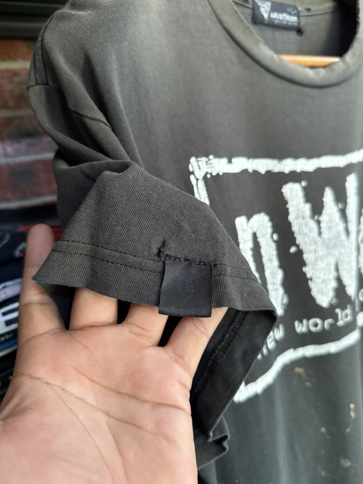 Vintage × WCW/nWo × WWF Thrashed Vintage Wrestling NWO By Aris Trist Tee Size US XL / EU 56 / 4 - 11 Thumbnail