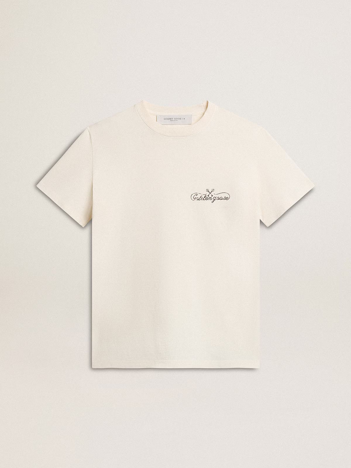 Golden Goose o1s22i1n1224 Big Star T-Shirt in White Size M / US 6-8 / IT 42-44 - 1 Thumbnail