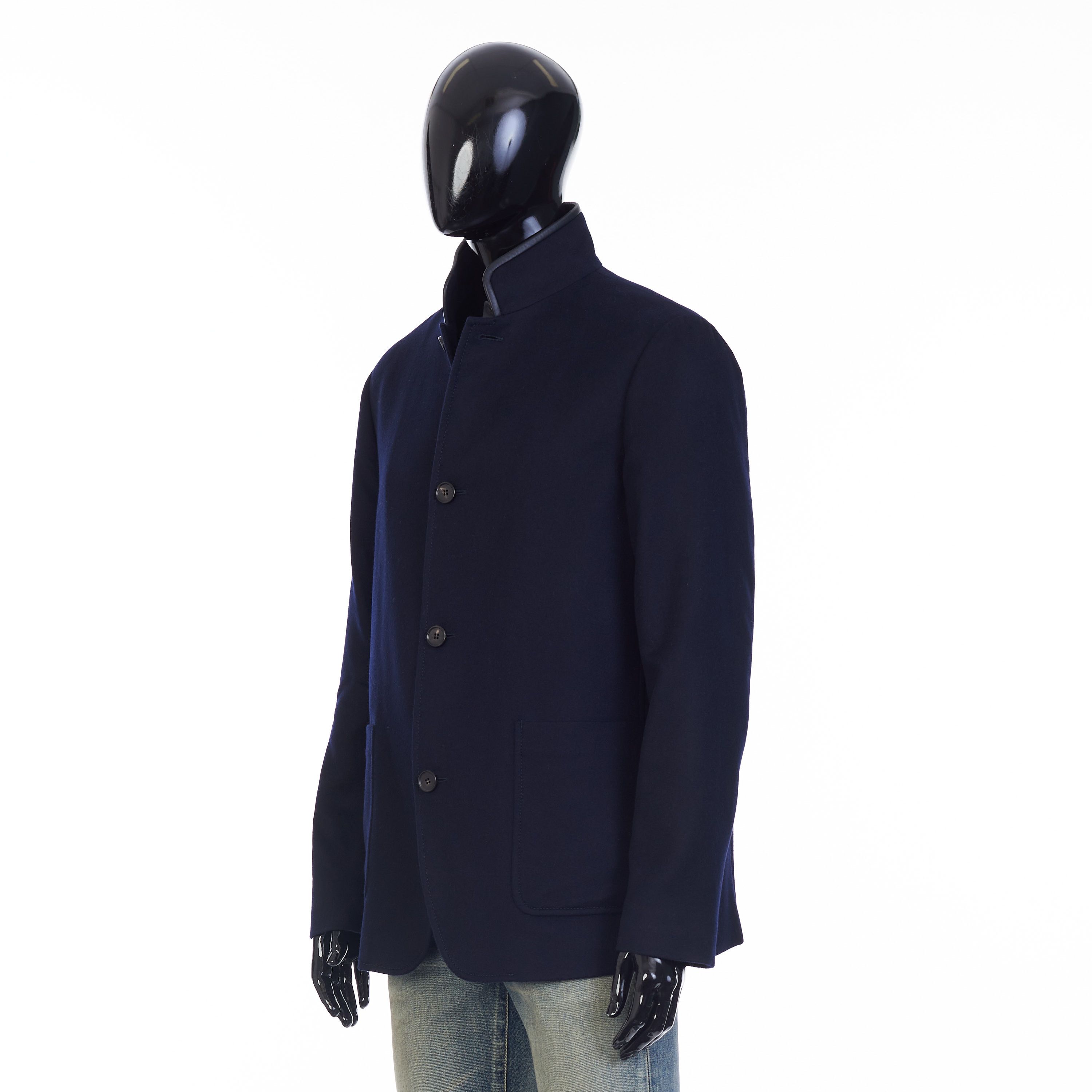 Loro Piana Spagna Jacket In Navy Blue Double Faced Cashmere Size US L / EU 52-54 / 3 - 2 Thumbnail