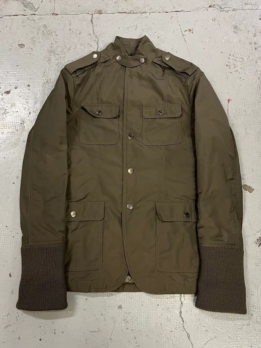 Dolce & Gabbana 2000s Dolce & Gabbana Officer Buttoned Khaki Olive Jacket Size US S / EU 44-46 / 1 - 1 Thumbnail