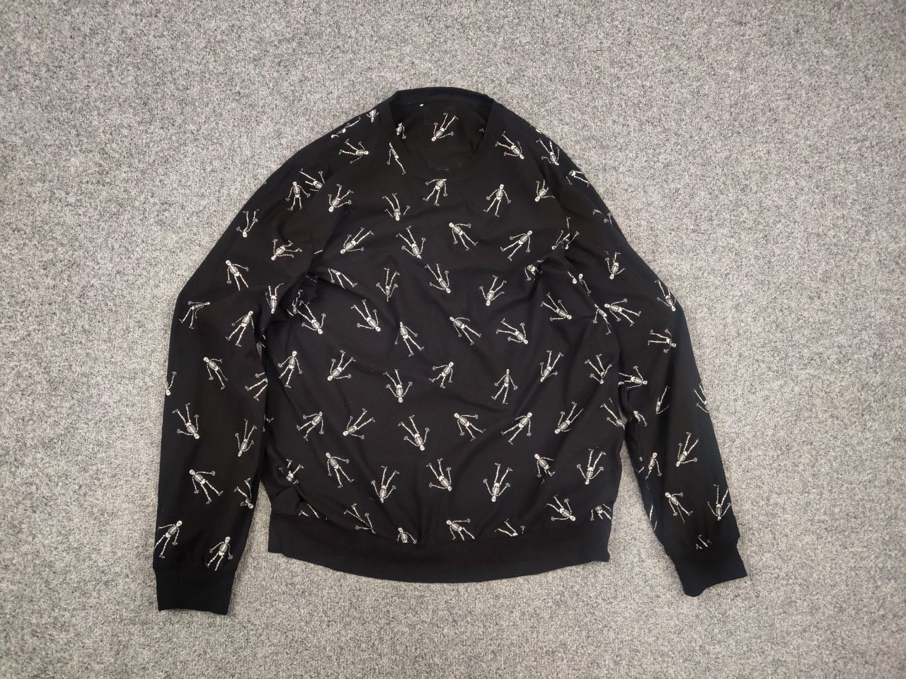 If Six Was Nine Vtg Japan Fleece Sweatshirt Skeleton Le Grande Bleu L.G.B. Size US M / EU 48-50 / 2 - 8 Thumbnail