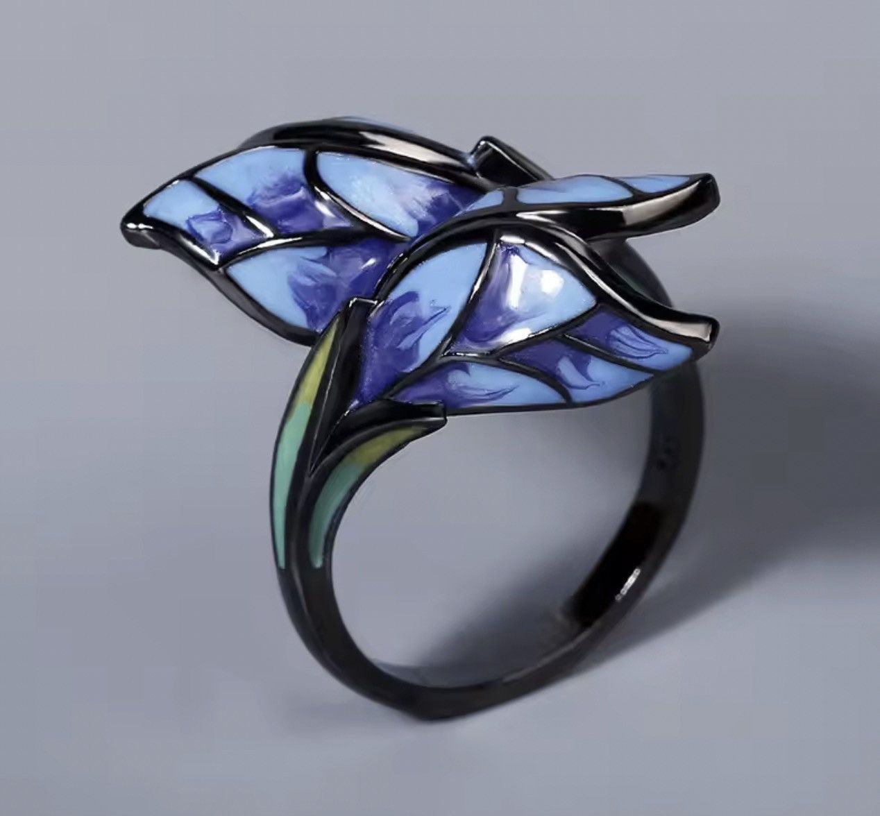 Japanese Brand Mizuhara x moto Multicolor Enemal Ring ( size 6-10 ) Size ONE SIZE - 1 Thumbnail
