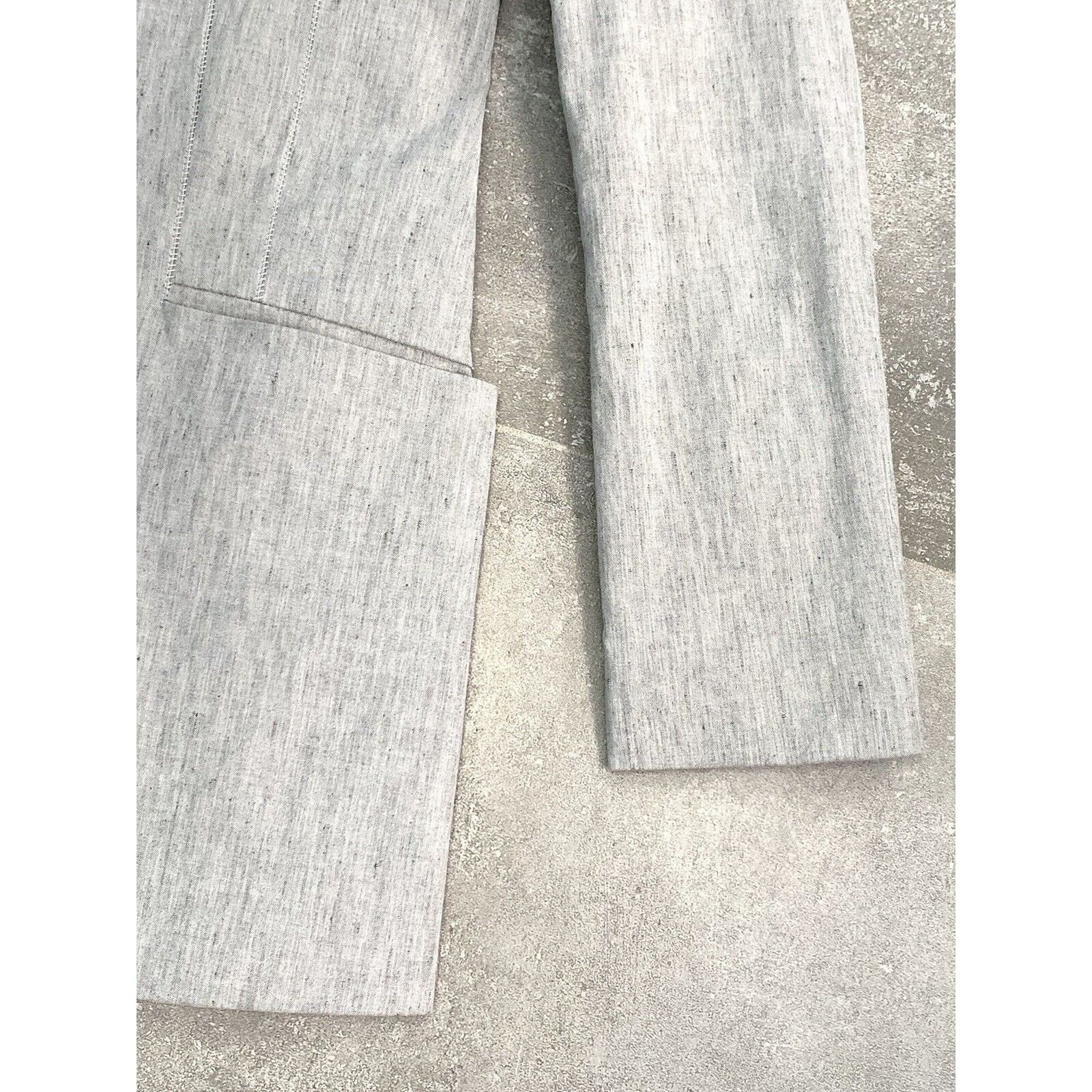 Annette Gortz × Designer Women ANNETTE GORTZ LINEN Blazer LONG Jacket EU 38 UK 10 S-M Size M / US 6-8 / IT 42-44 - 8 Thumbnail