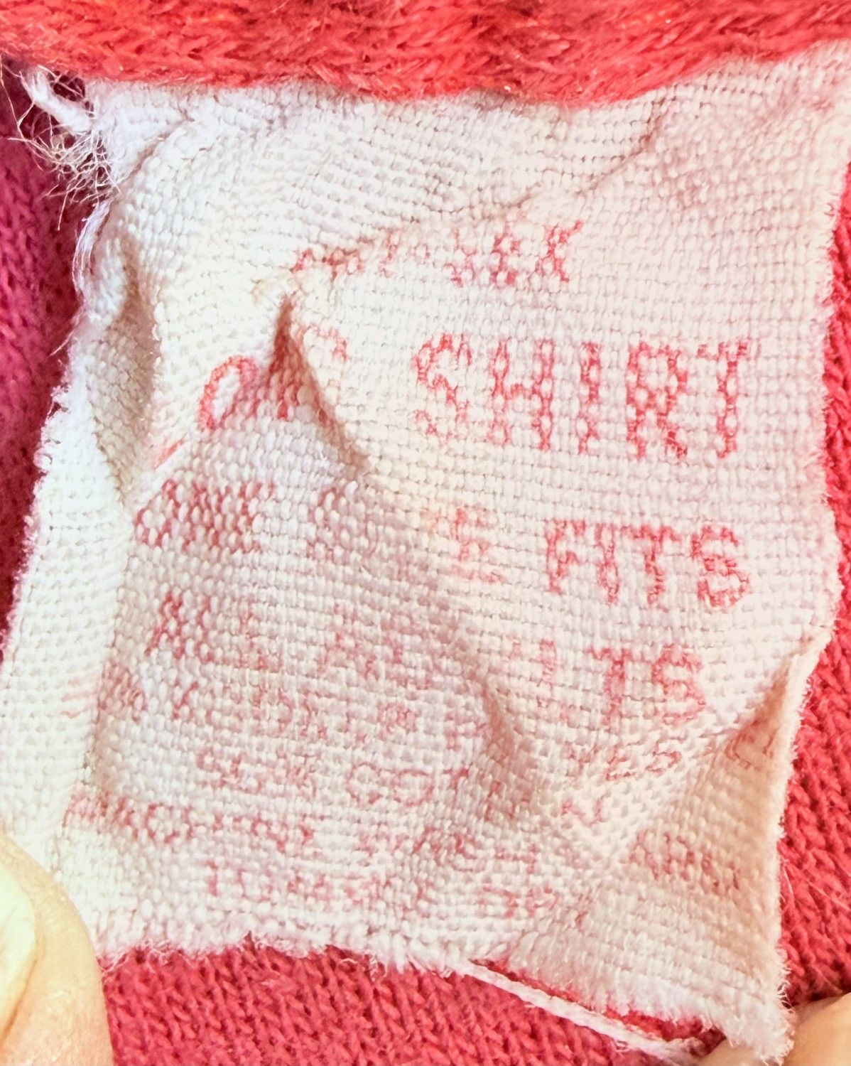 Other 1970s "Stocking Stuffer" Thrashed V-Neck Tee - Raw Hem Shirt Size M / US 6-8 / IT 42-44 - 3 Thumbnail