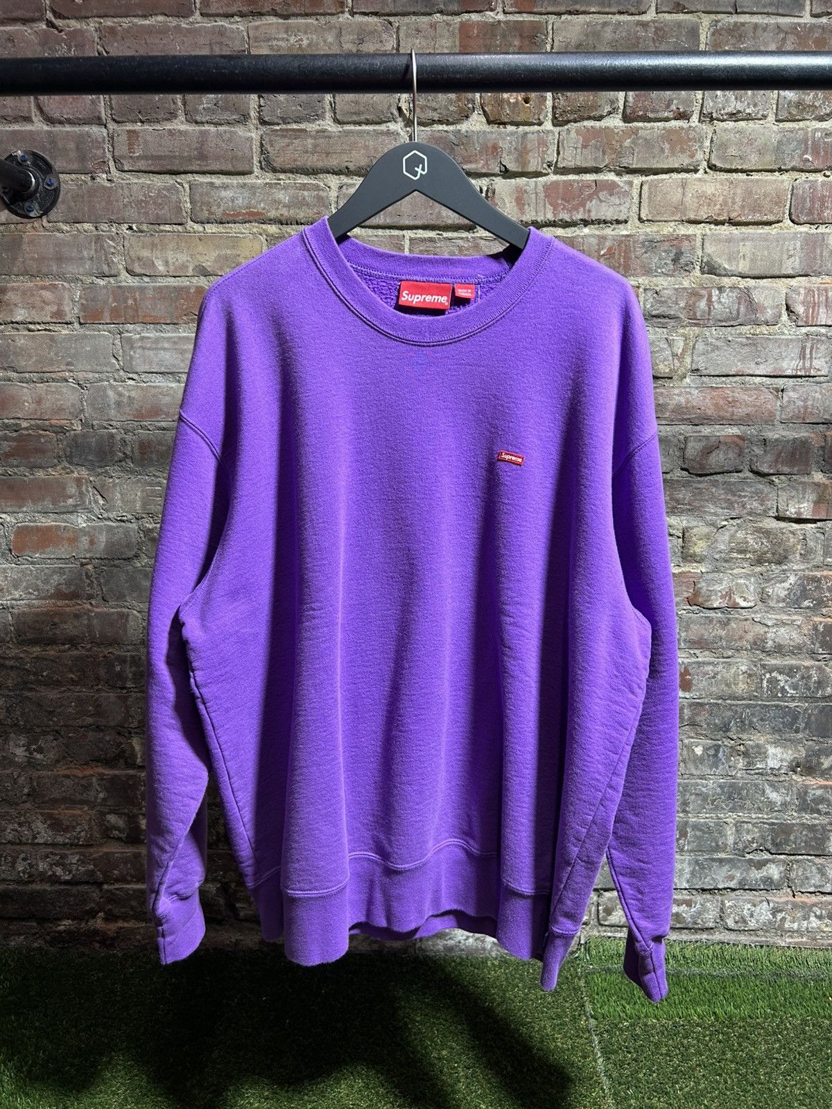 Supreme Supreme Mini Box Logo Purple Crewneck Size US XL / EU 56 / 4 - 1 Thumbnail