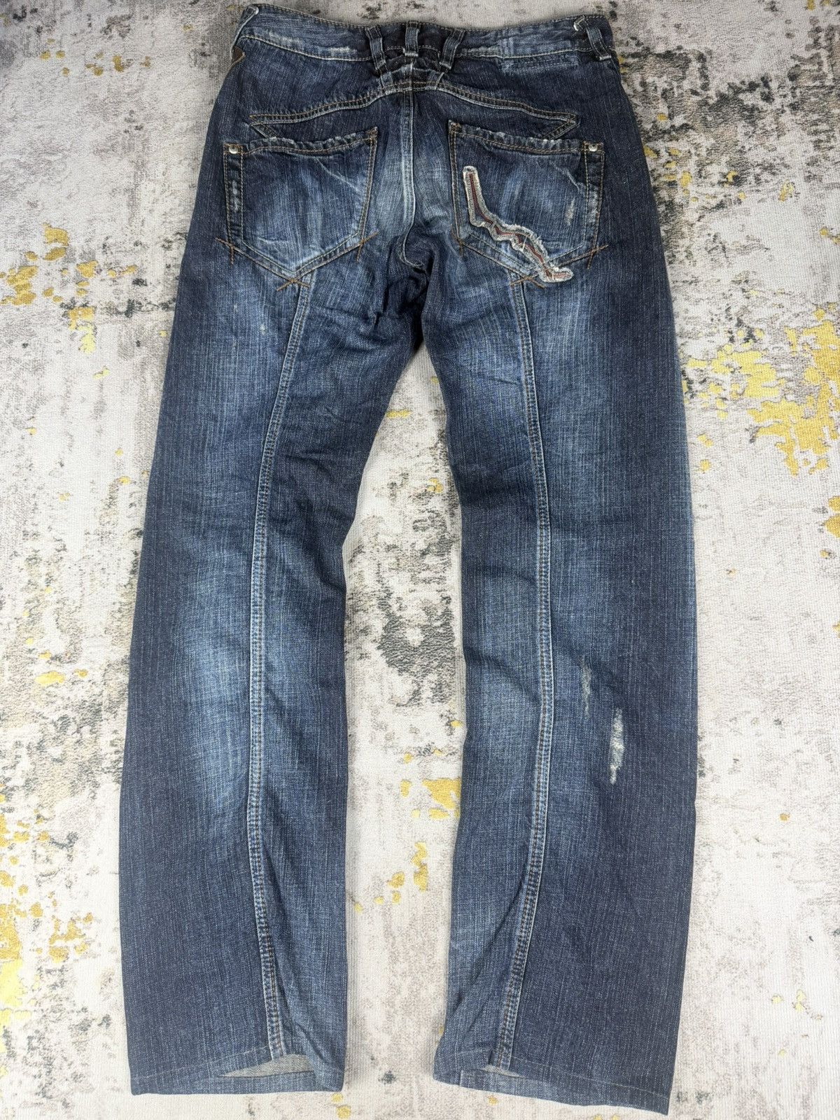 Marithe + Francois Girbaud 2000s Vintage Rare Marithe Francois Girbaud Mudwash Jeans Size US 30 / EU 46 - 2 Thumbnail