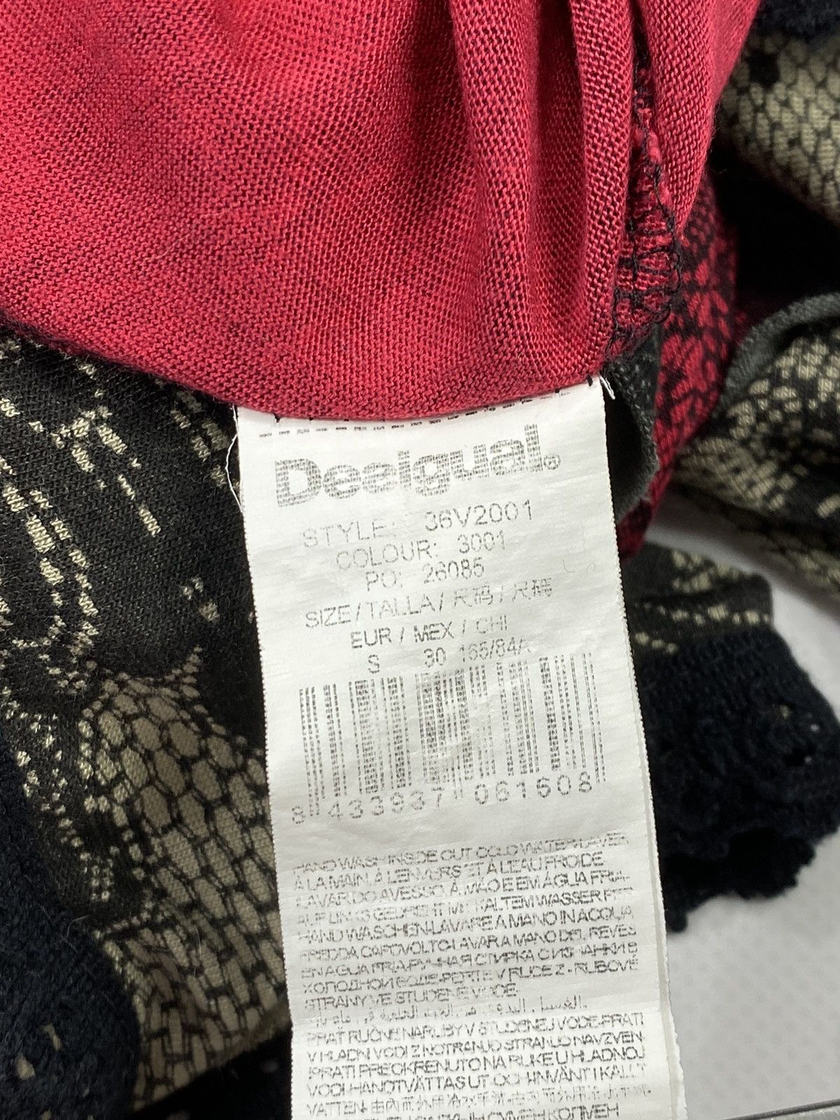 Desigual 🔥LASTDROP🔥 Gothic Bloody Florals Velour Viscose Guipure Size S / US 4 / IT 40 - 7 Thumbnail