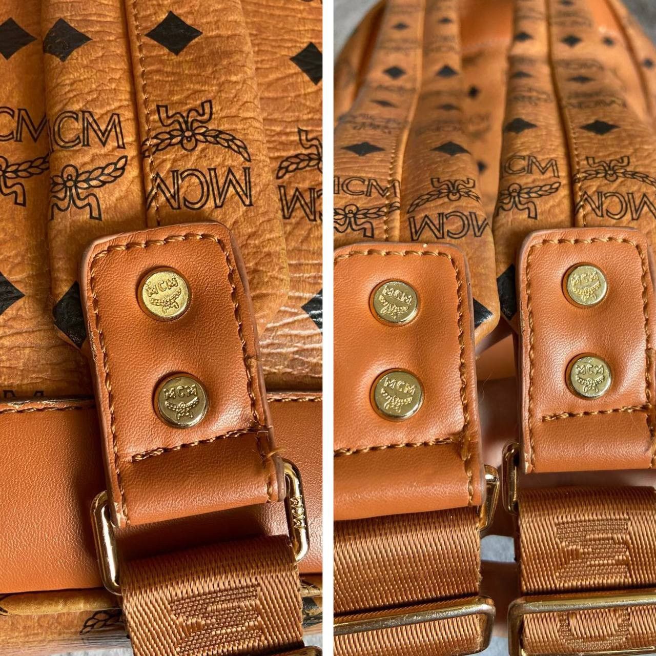 MCM MCM Studded Backpack Leather Distressed Size ONE SIZE - 11 Thumbnail