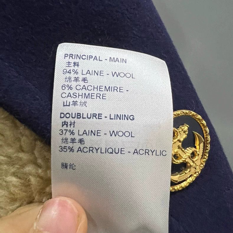 Louis Vuitton Louis Vuitton size 34 Navy blue lambswool coat 2501-Nextarr Size US M / EU 48-50 / 2 - 3 Thumbnail