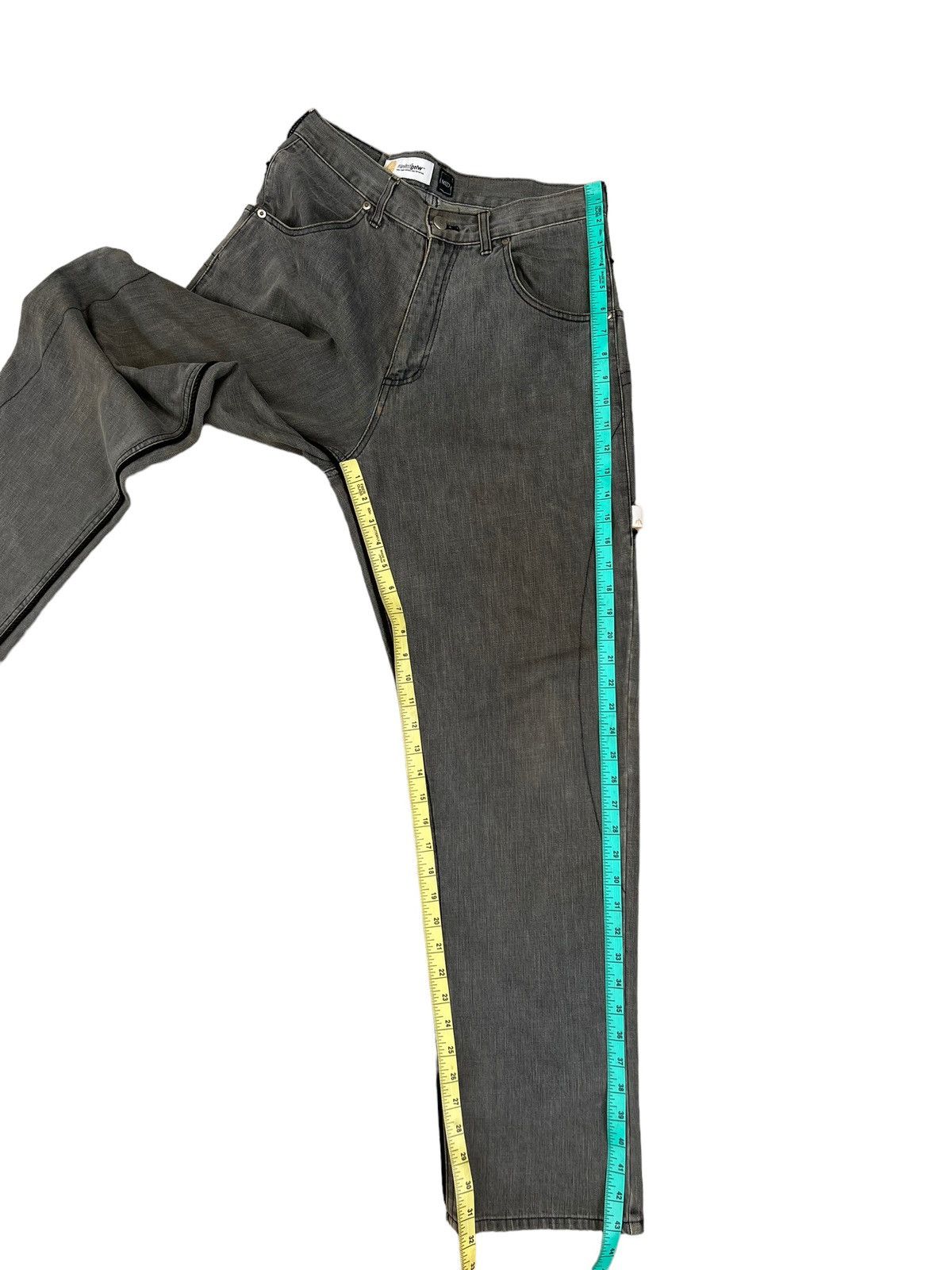 Swagger Vintage MANIFEST GELW Japan Dirty Mud Grey Denim Jeans Size US 31 - 5 Thumbnail