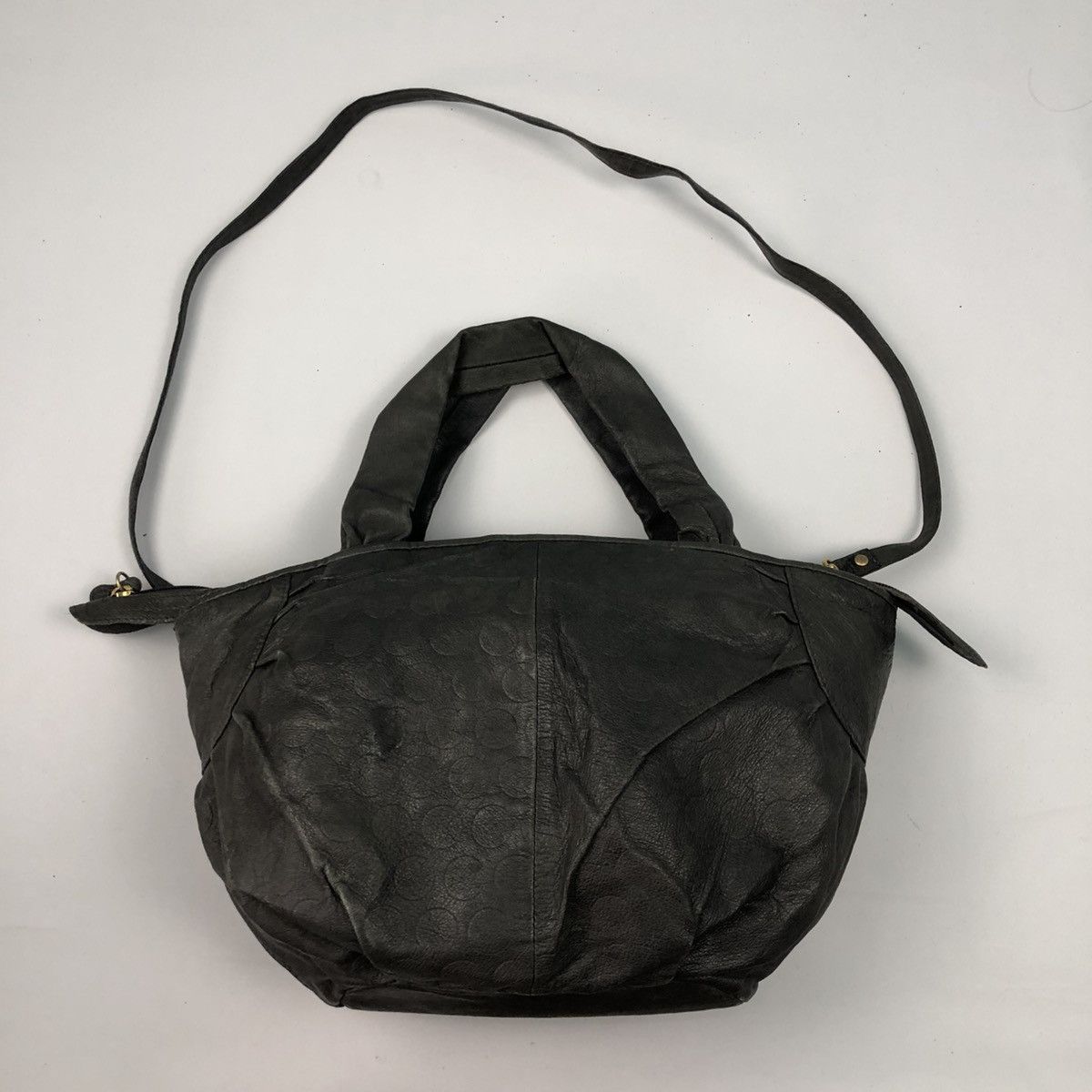 TSUMORI CHISATO CARRY LEATHER TWO CROSSBODY HANDBAG
