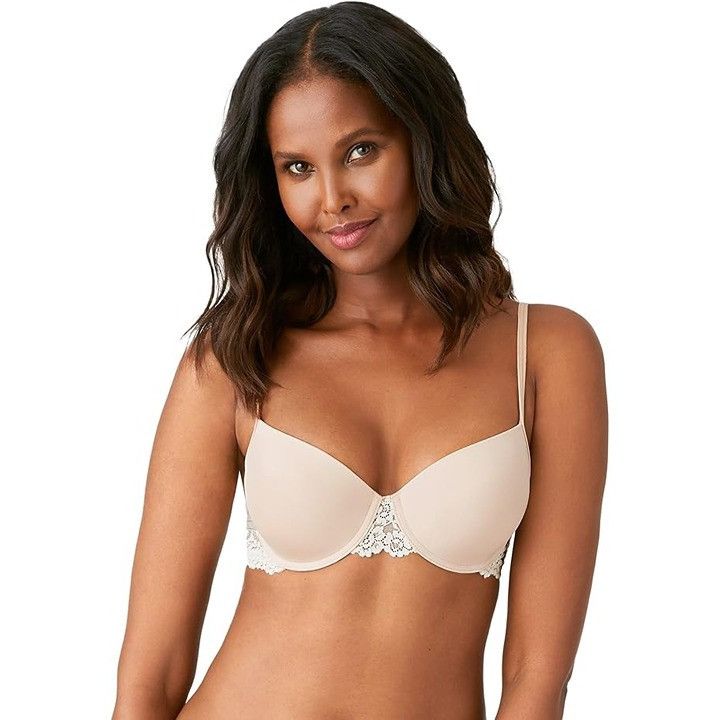 Other Wacoal Petite Embrace Lace Push-Up Bra Nude/Ivory Sz 32C/34B Size ONE SIZE - 8 Thumbnail
