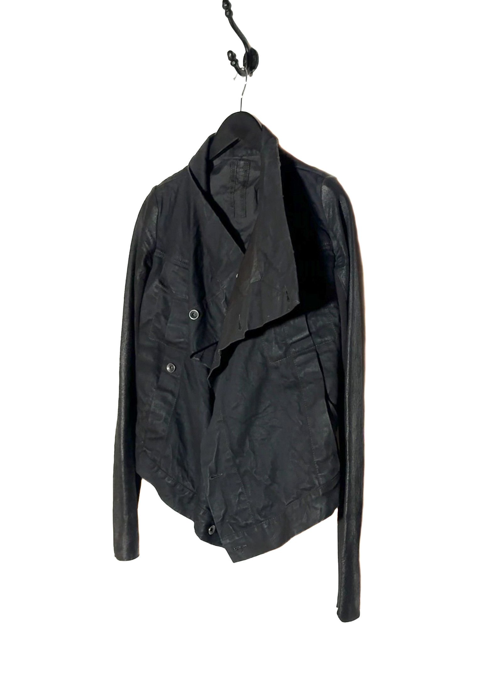 Rick Owens Drkshdw Rick Owens DRKSHDW Denim Leather Sleeves Jacket Size S / US 4 / IT 40 - 2 Thumbnail