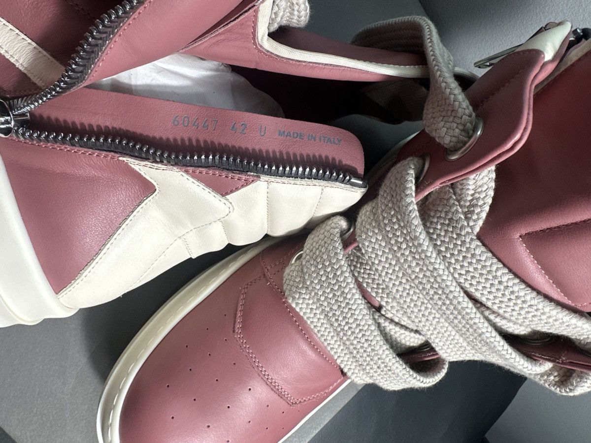 Rick Owens Rick Owens Thulian Pink Geobasket Jumbo Lace Sneaker Size US 9 / EU 42 - 5 Thumbnail