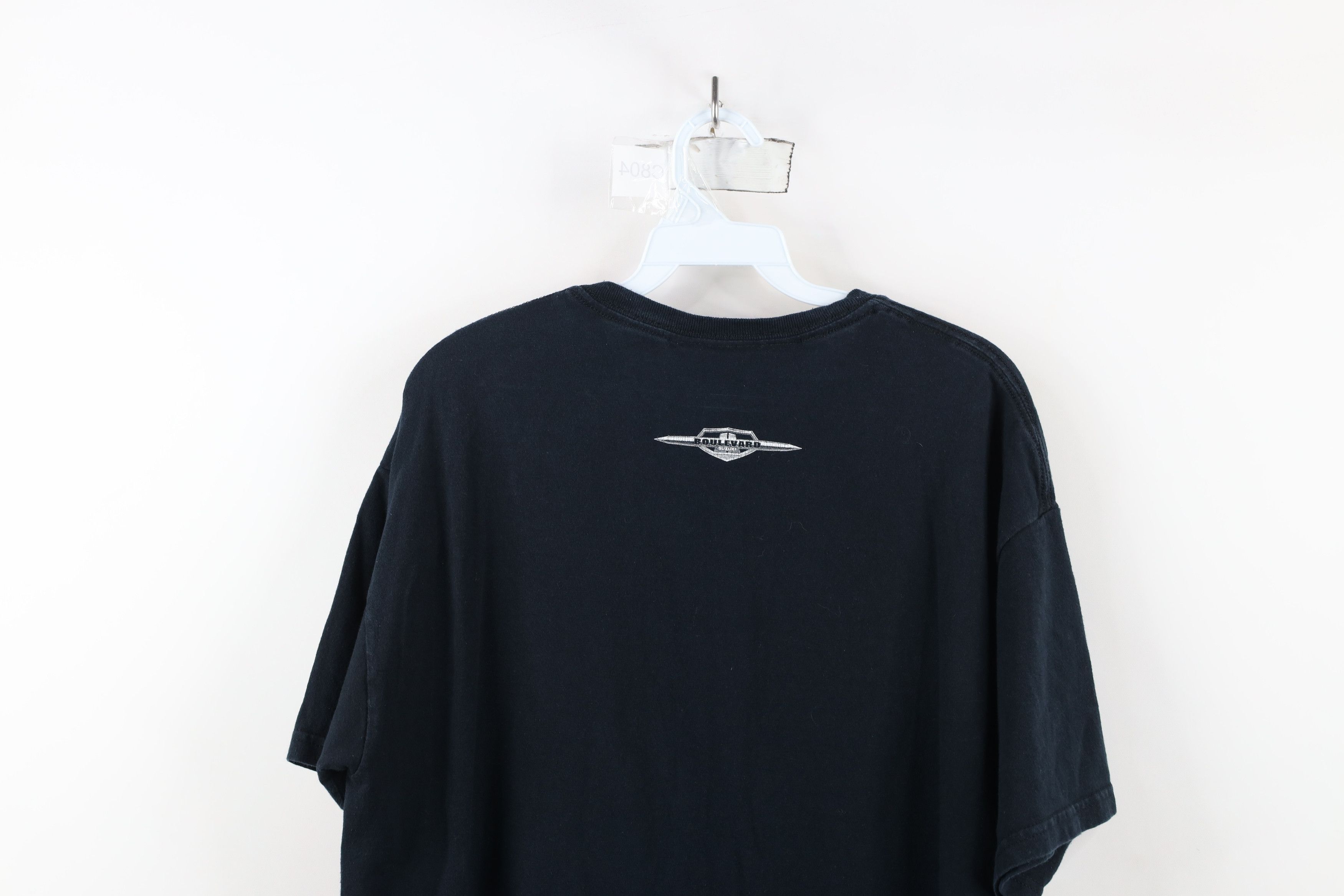 Vintage Vintage Spell Out Boulevard Suzuki Motorcycle Racing T-Shirt Size US L / EU 52-54 / 3 - 12 Thumbnail