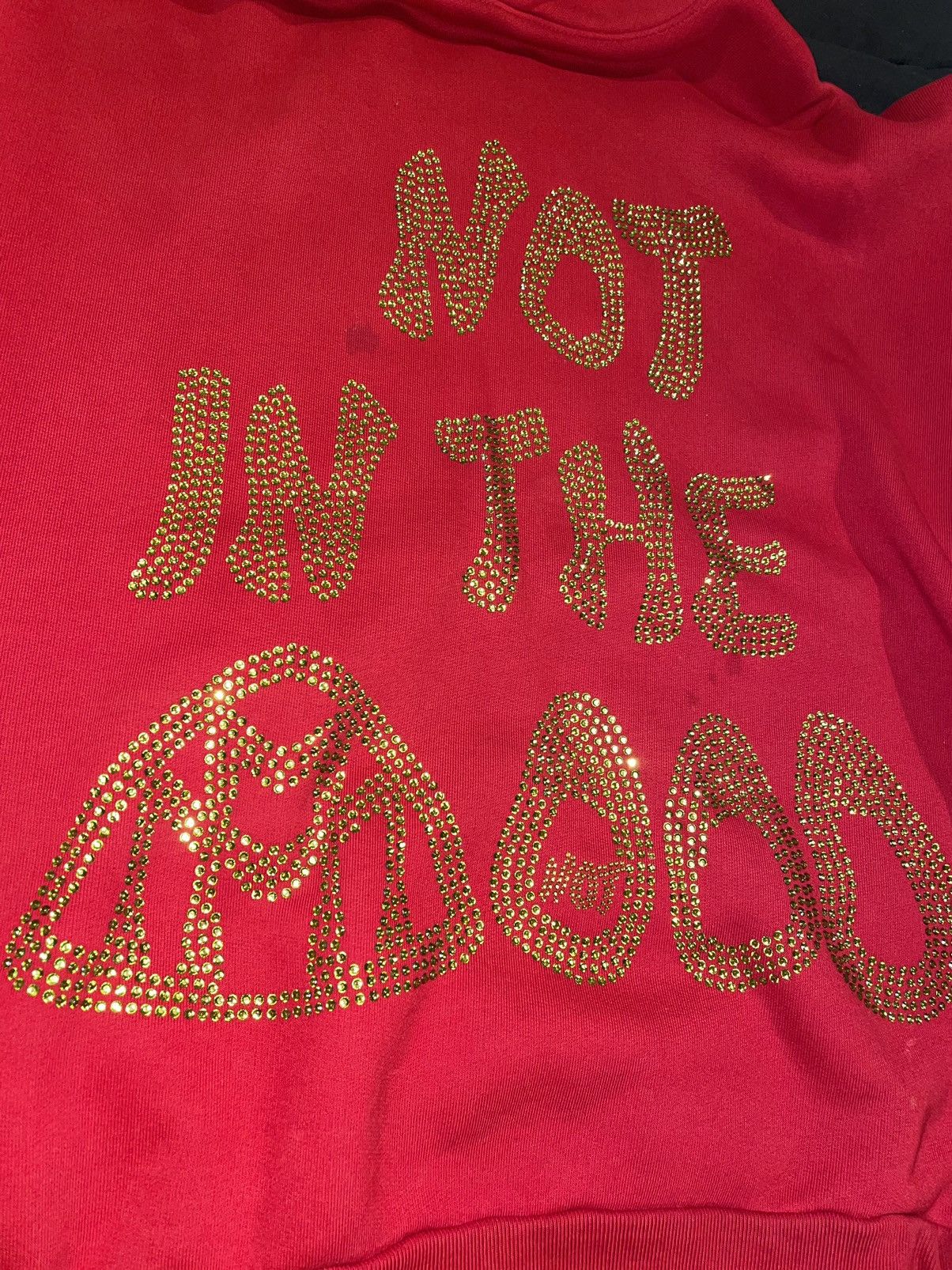 Other Mood Swings “Not In The Mood” Christmas Swarovski Hoodie Size US XL / EU 56 / 4 - 5 Thumbnail