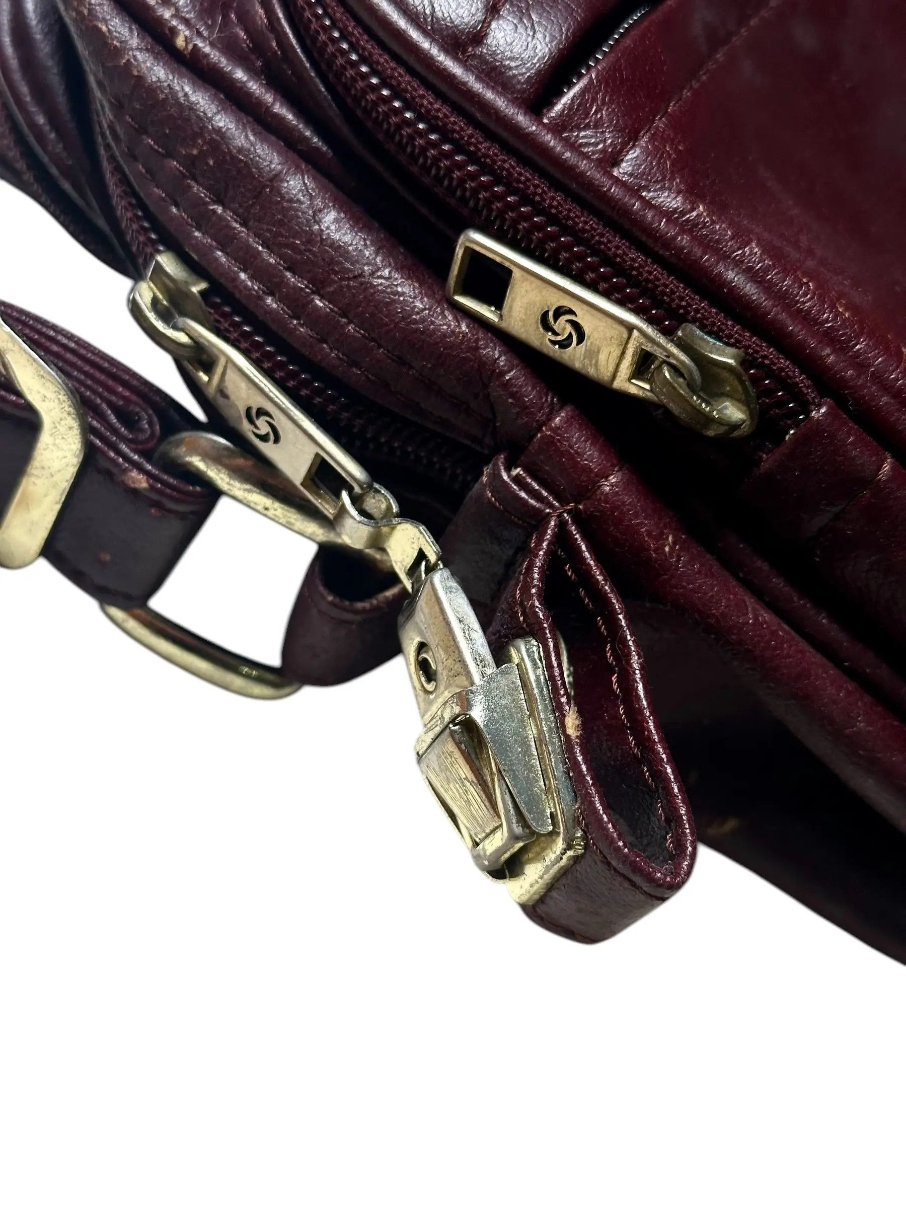 Samsonite Korean Samsonite vintage leather box military bag Size ONE SIZE - 4 Thumbnail