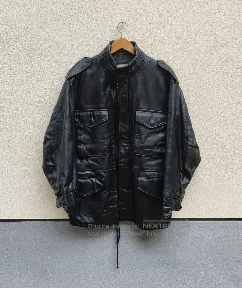 Schott Schott M65 leather jacket Size US L / EU 52-54 / 3 - 1 Thumbnail
