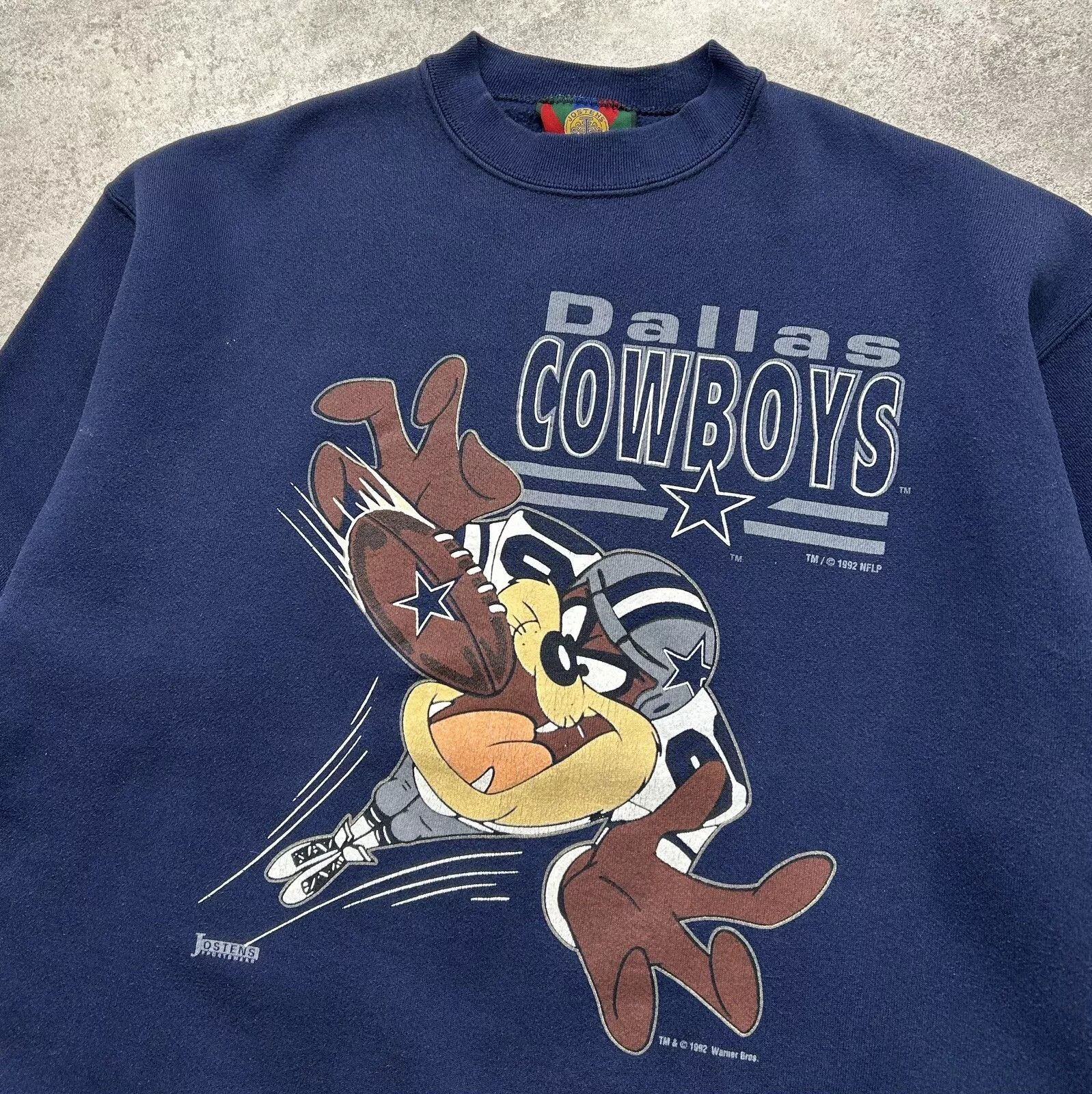 NFL × Vintage DALLAS COWBOYS LOONEY TUNES TAZ 1992 SWEATSHIRT SIZE XL Size US XL / EU 56 / 4 - 2 Thumbnail