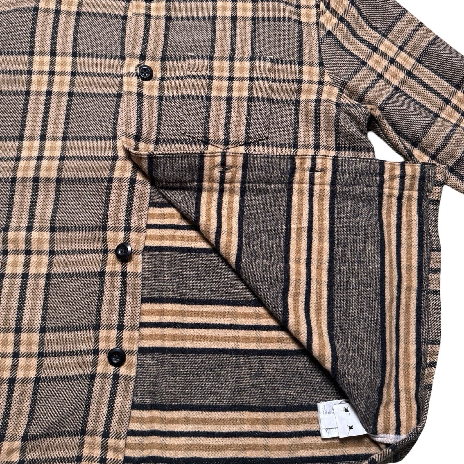 Express Express Yellow Black Plaid Flannel Shirt S Burberry Check Size US S / EU 44-46 / 1 - 6 Thumbnail