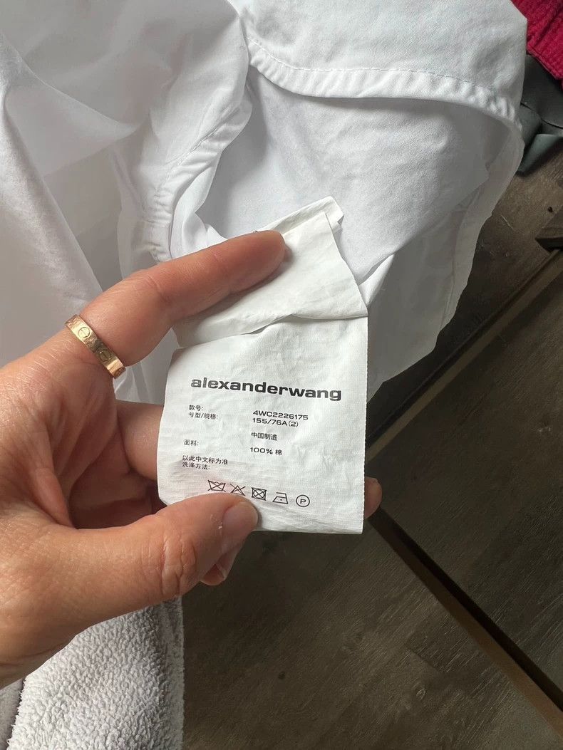 Alexander Wang Alexander Wang White Shirt Dress- Size XS / US 0-2 / IT 36-38 - 4 Thumbnail