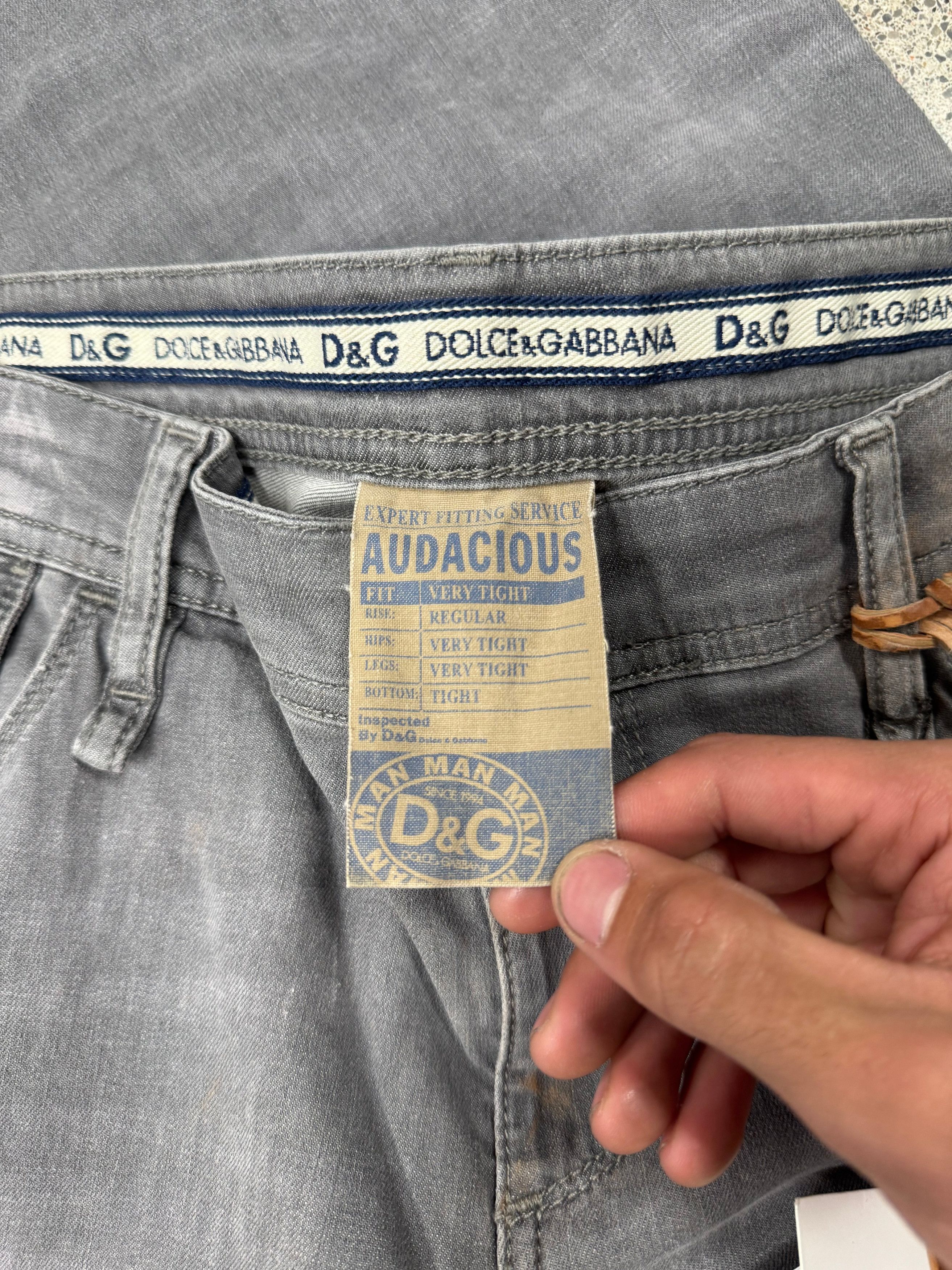 Dolce & Gabbana 2000s Dolce & Gabbana Washed Grey Skinny Denim Size US 34 / EU 50 - 3 Thumbnail