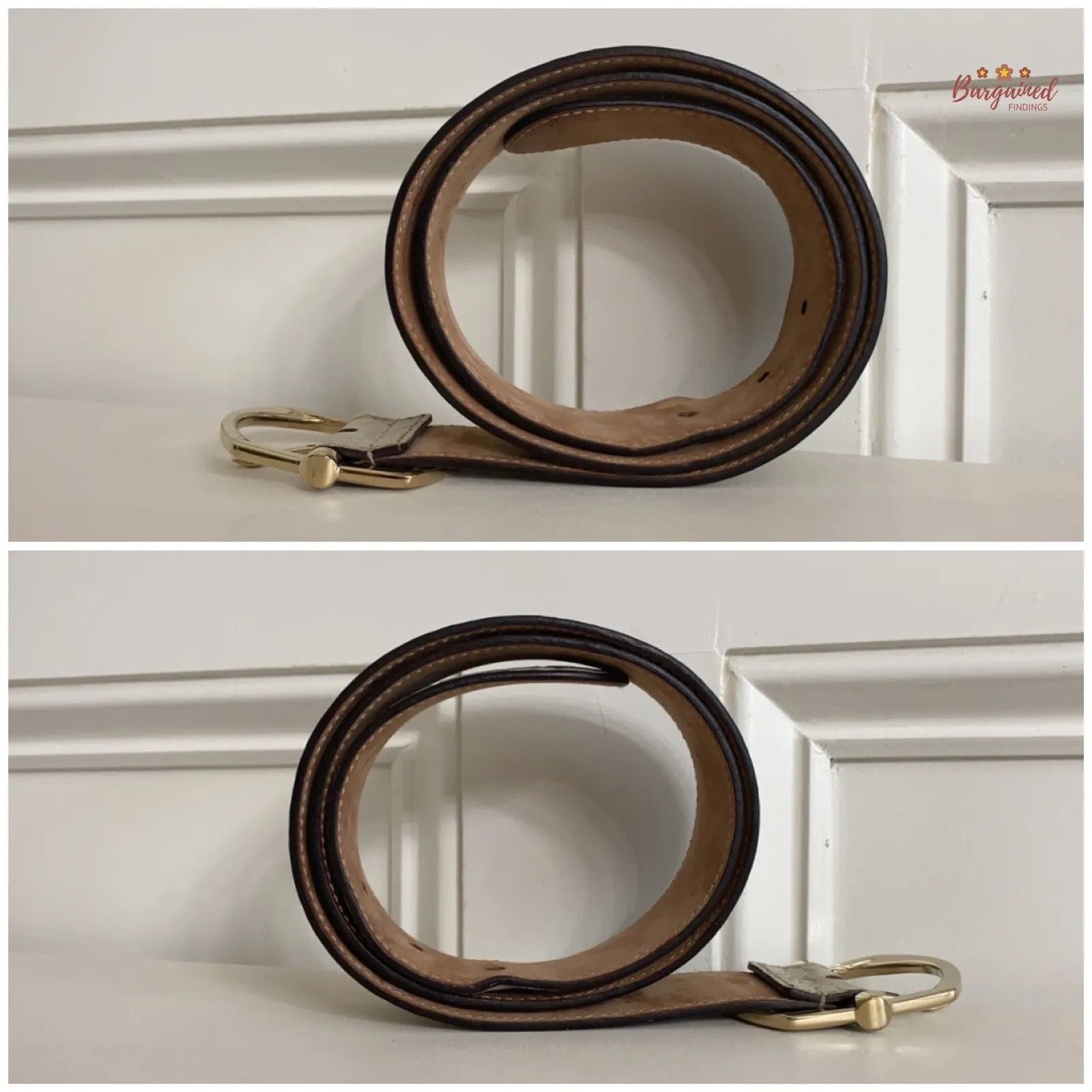 Gucci Gucci GG Embossed Signature Leather Gold Pin Buckle Belt Size 30 - 7 Thumbnail