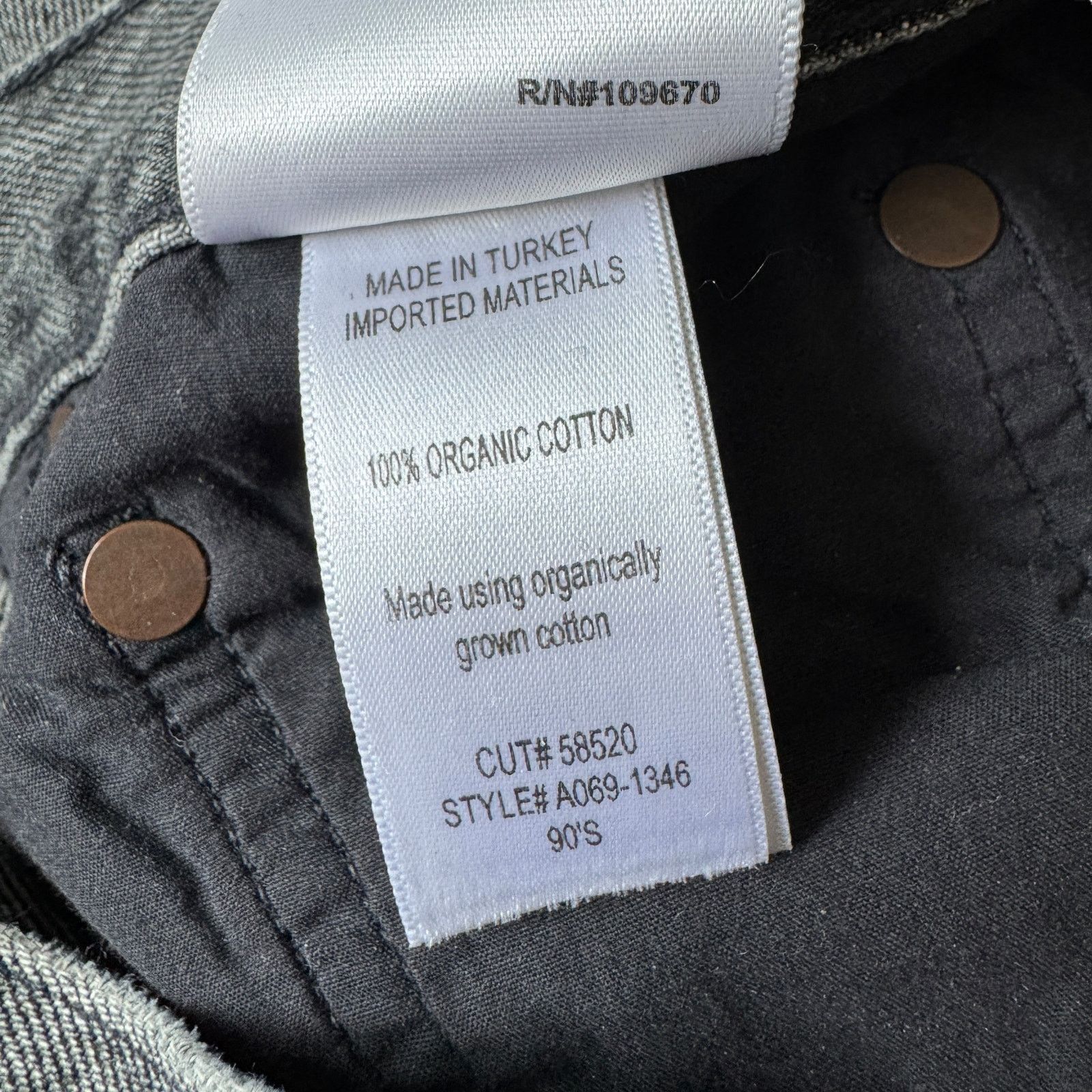 Agolde AGOLDE 90's Mid Rise Loose Jean Outline Wash Distressed Gray Size 25" / US 0 / IT 36 - 9 Thumbnail