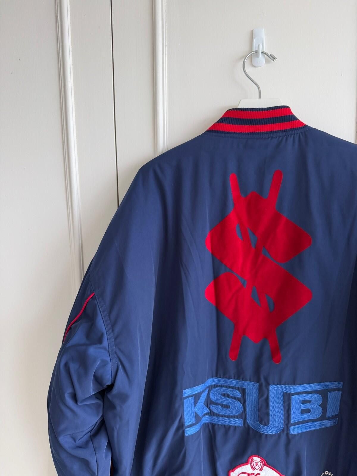 Ksubi new Ksubi ZOOM MA-1 BOMBER JACKET SATIN BLUE medium m top Size US M / EU 48-50 / 2 - 6 Thumbnail