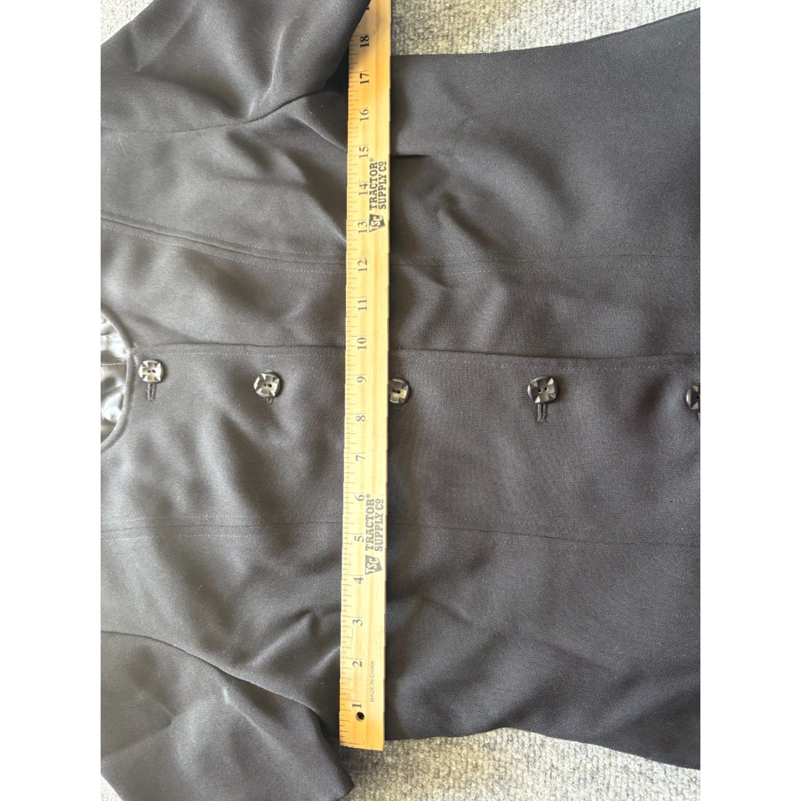Kasper Kasper Blazer Womens Size 8 Black Button Up Short Sleeve Suit Jacket Size 30" / US 8 / IT 44 - 4 Thumbnail