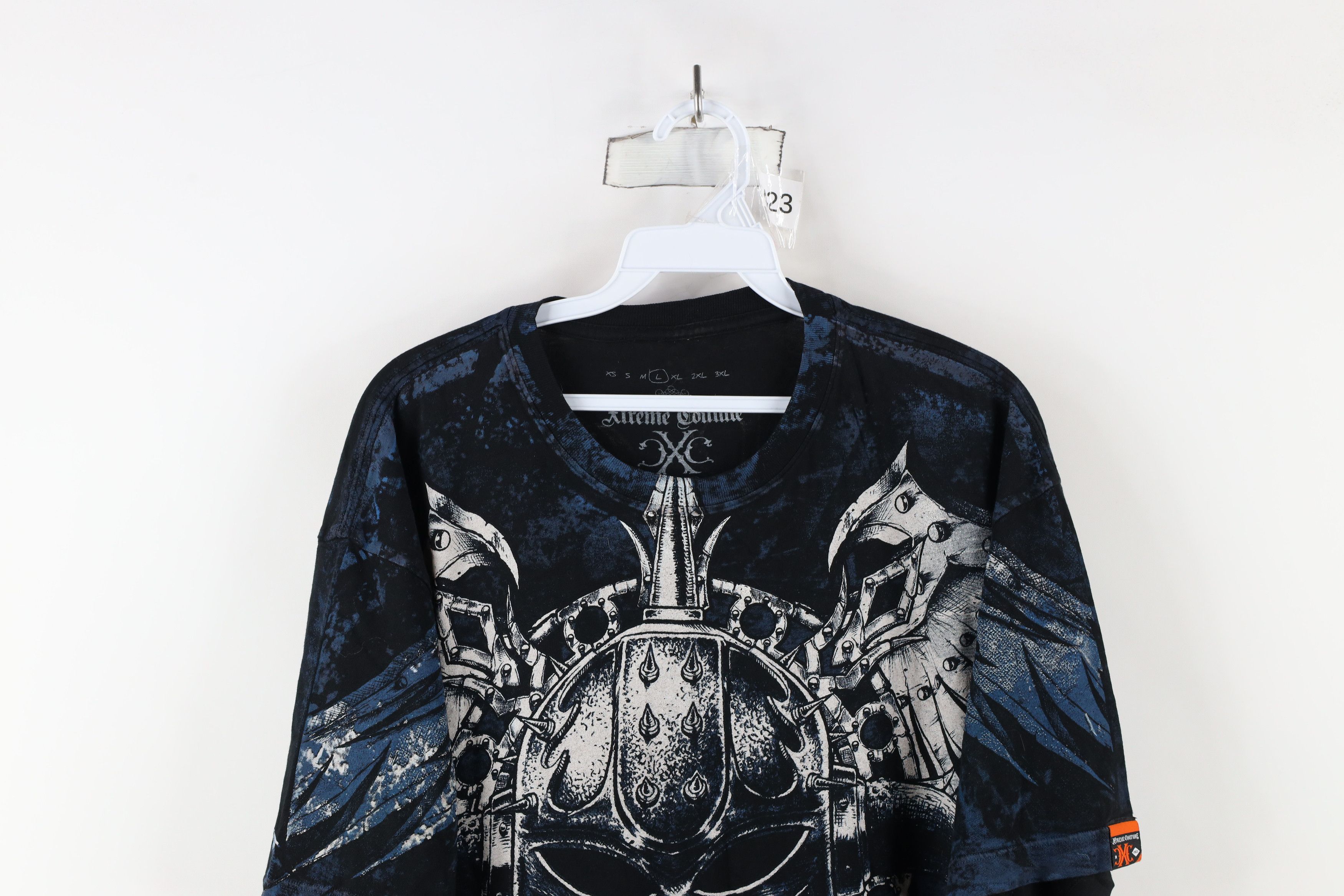 Vintage Vintage Y2K Streetwear Wing Tribal Acid Wash UFC MMA T-Shirt Size US L / EU 52-54 / 3 - 2 Thumbnail